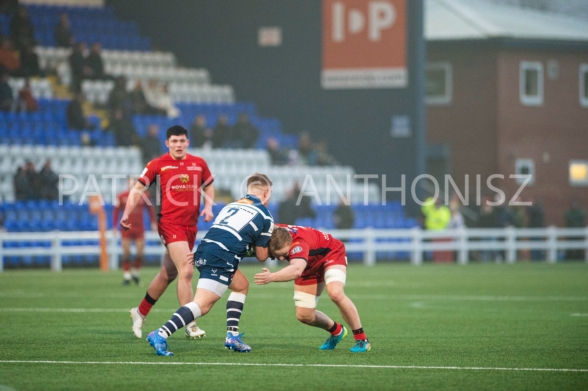 BUTTS PARK ARENA Coventry ,England 15th of January 2022 :  Greene King IPA Championship  match Round 14 between Coventry Rugby Vs Hartpury University  at Butts Park Arena Coventry UK .Final score: Coventry Rugby  34:  33 Hartpury University Rugby .