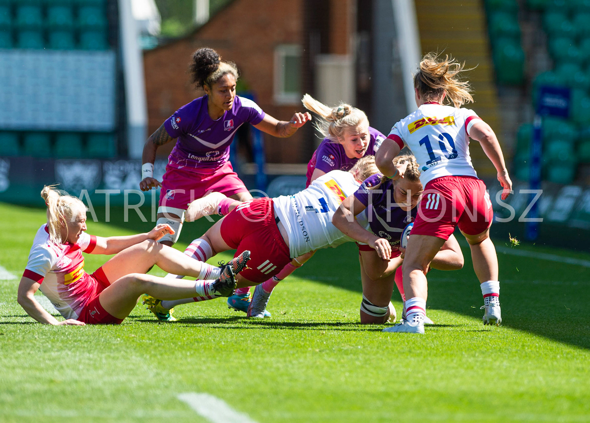 Northampton -14–May-2022.  Loughborough Lightning Vs Harlequins Womens at cinch Stadium Franklin's Gardens Northampton  .