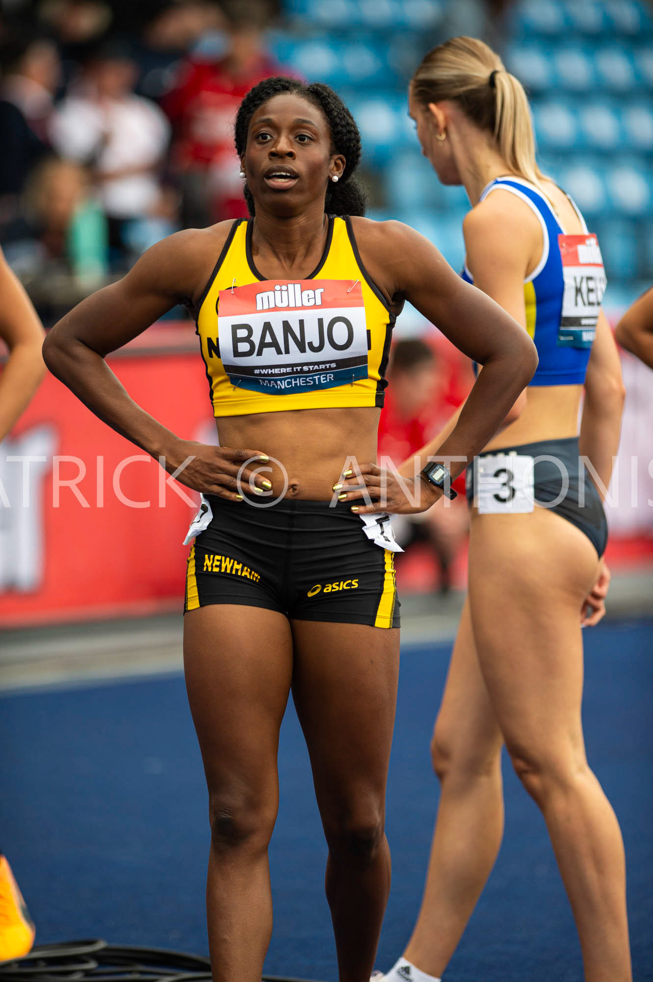 24-6-2022: SUSANNA BANJO  during the 400 M Heat 3 at the  Muller UK Athletics Championships in MANCHESTER REGIONAL ARENA – MANCHESTER