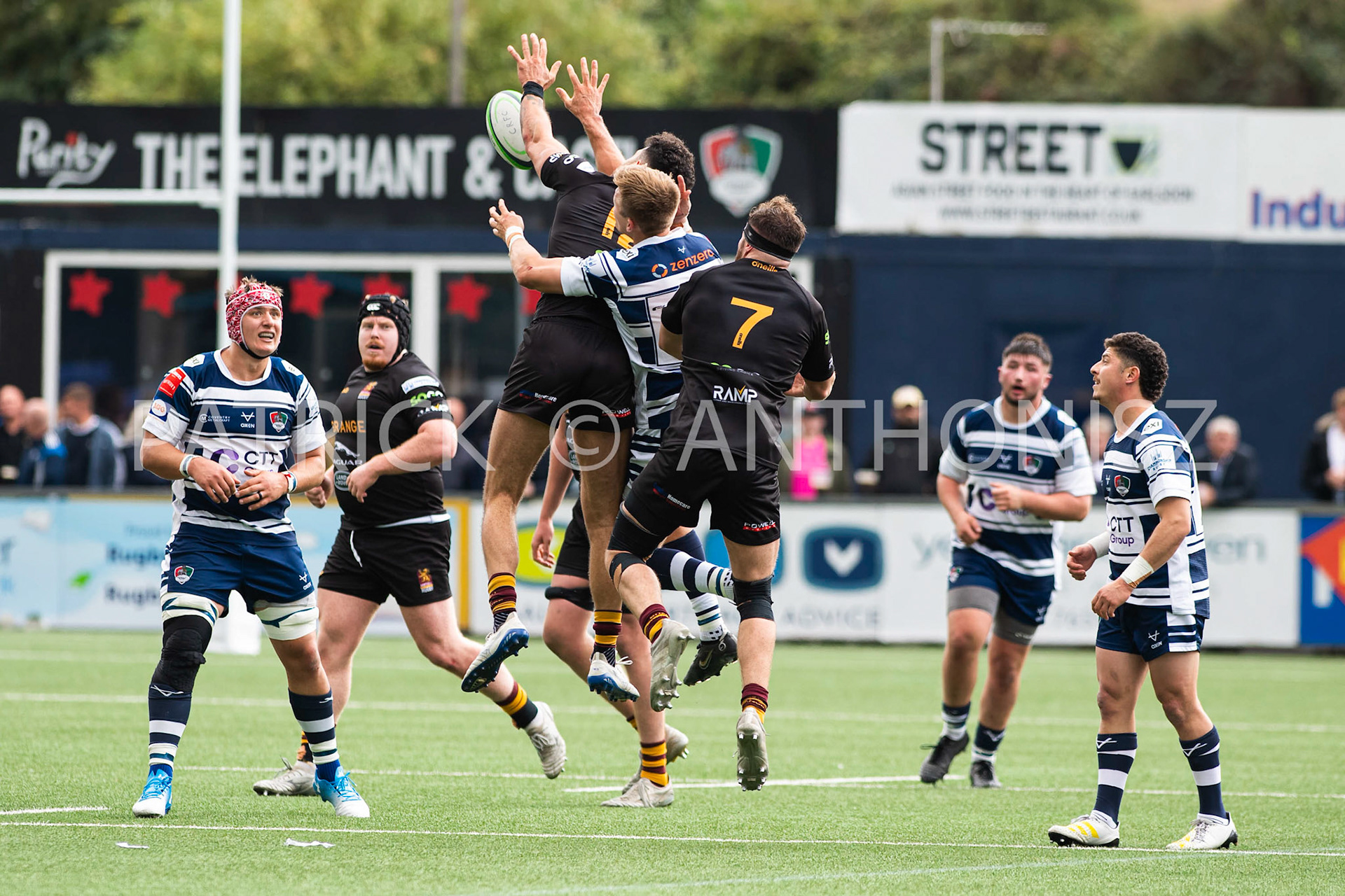 Coventry, ENGLAND- Sept -24 - 2022 : match between  Coventry Rugby  and Ampthill Rugby  at Coventry , England.