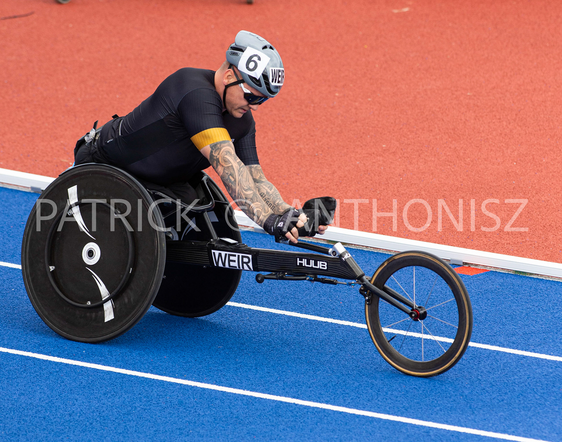 521-MAY-2022  GBR WEIR David in lane 6 during the  Men 800m Wheelchair Event at the Muller Birmingham  Diamond League   Alexander Stadium,  Perry Barr, Birmingham