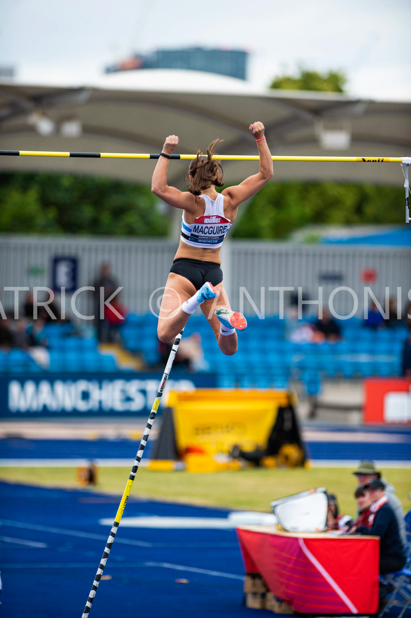 26-6-2022: Day 3 Women's Pole Vault - Final MACGUIRE Courtney in action at the Muller UK Athletics Championships MANCHESTER REGIONAL ARENA – MANCHESTER