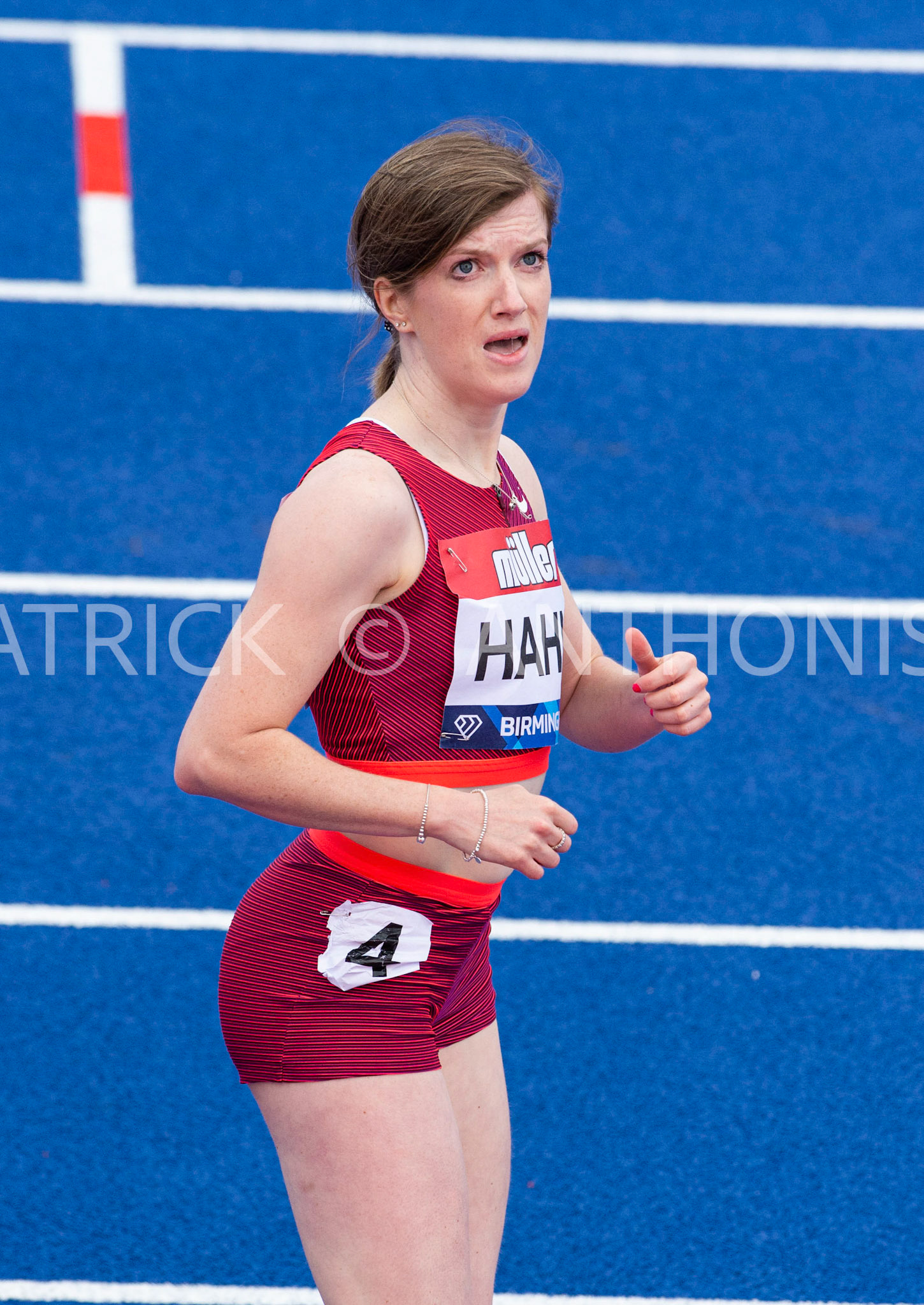 21-MAY-2022  Sophie Hahn   after winning the Women 100m Ambulant Event in 12.81 at the Muller Birmingham  Diamond League   Alexander Stadium,  Perry Barr, Birmingham