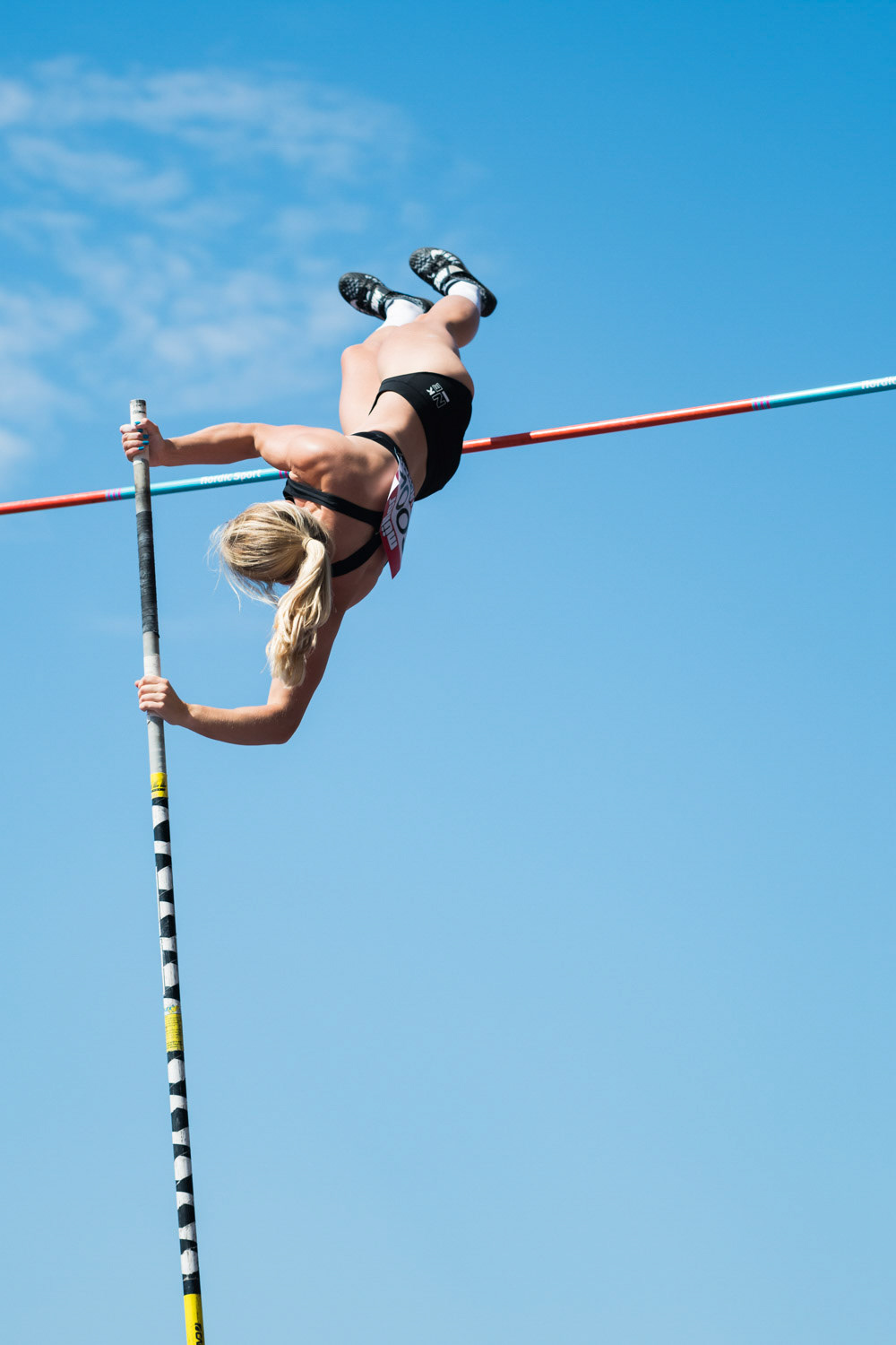 Birmingham, UK. 25th Aug, 2019. Sophie COOK  of  BIRCHFIELD HARRIES   in action during  the  womens  Pole Vault at  the Muller British Athletics Championships  Alexander Stadium, Birmingham, England