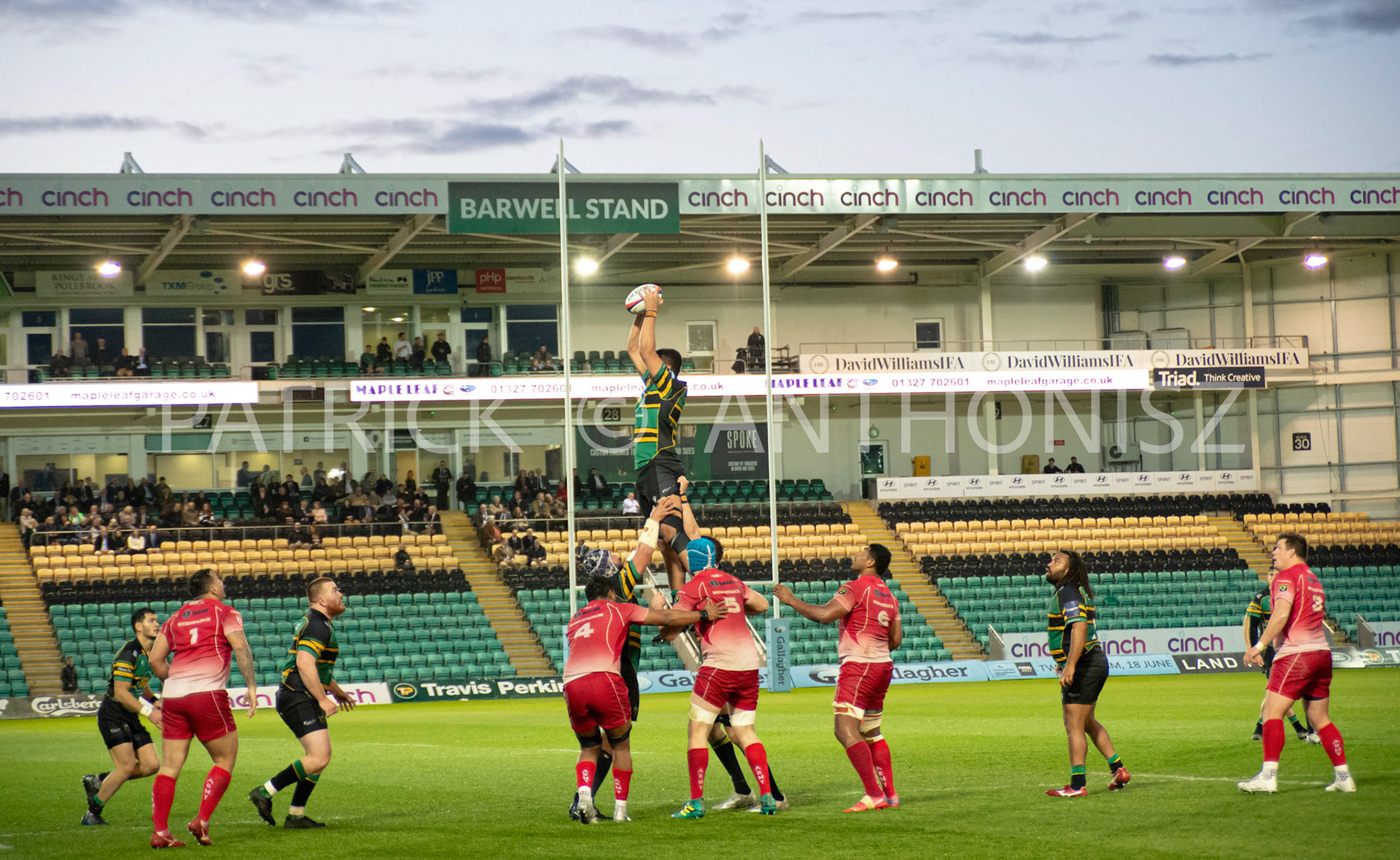Northampton Saints Vs The British Army Northampton -13-April-2022.  Northampton Saints Vs The British Army at cinch Stadium Franklin's Gardens .