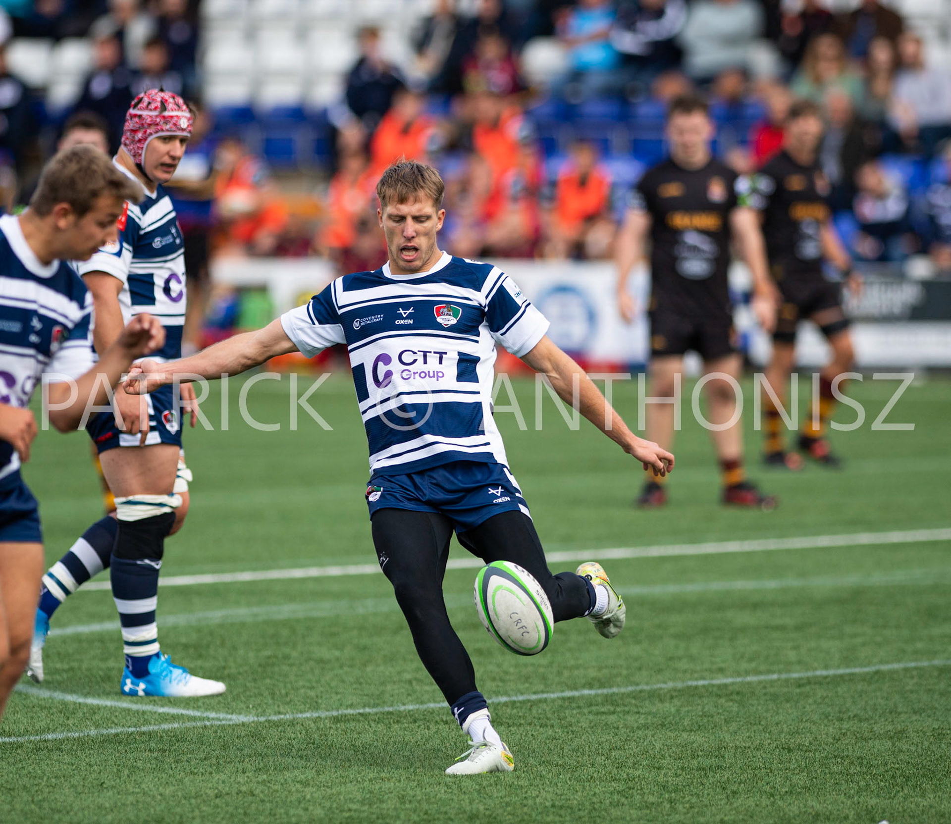 Coventry, ENGLAND- Sept -24 - 2022 : match between  Coventry Rugby  and Ampthill Rugby  at Coventry , England.