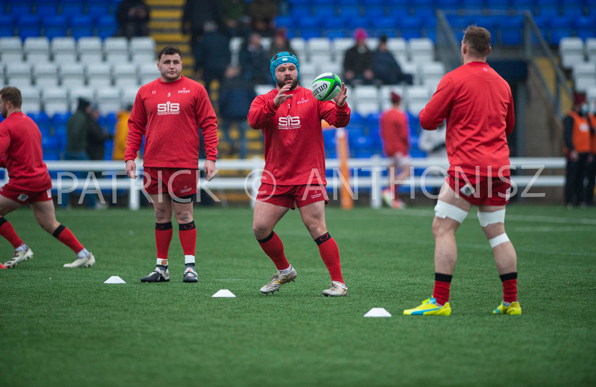 BUTTS PARK ARENA Coventry ,England 15th of January 2022 :  Greene King IPA Championship  match Round 14 between Coventry Rugby Vs Hartpury University  at Butts Park Arena Coventry UK .Final score: Coventry Rugby  34:  33 Hartpury University Rugby .