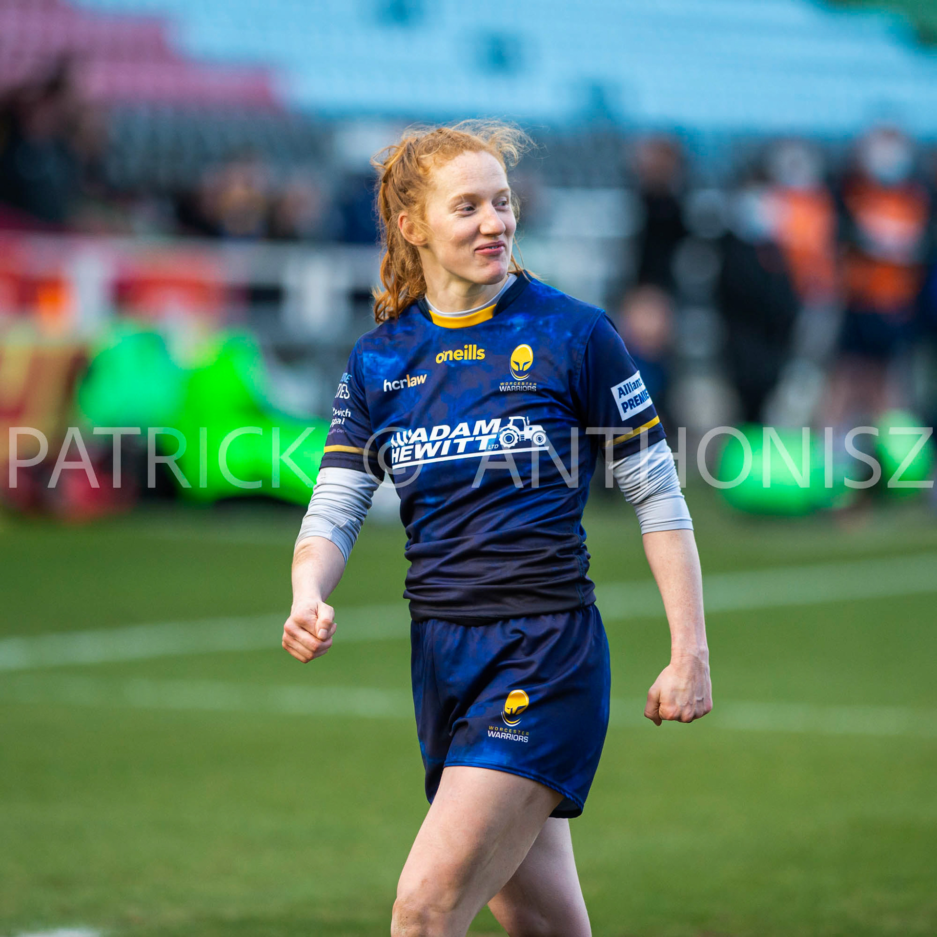 Harlequins Women Vs  Worcester WarriorsWomen's Allianz Premier 15sLondon,England February 12th 2022:   Paige Farries of Worcester Warriors is seen during the  match between  Harlequins Women Vs  Worcester Warriors at Twickenham Stoop .Final score:  Harlequins Rugby 42  :  15 Worcester Warriors