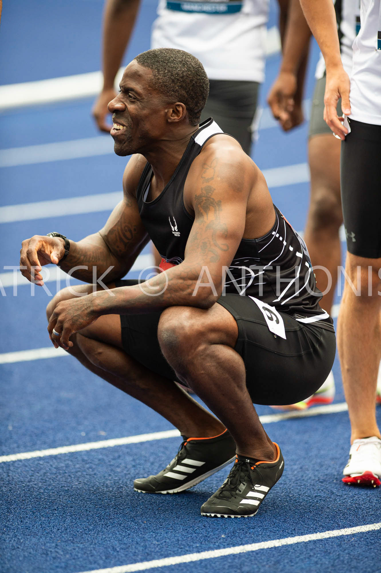 24-6-2022: Dwain Chambers is seen during the 100 M race Muller UK Athletics Championships MANCHESTER REGIONAL ARENA – MANCHESTER