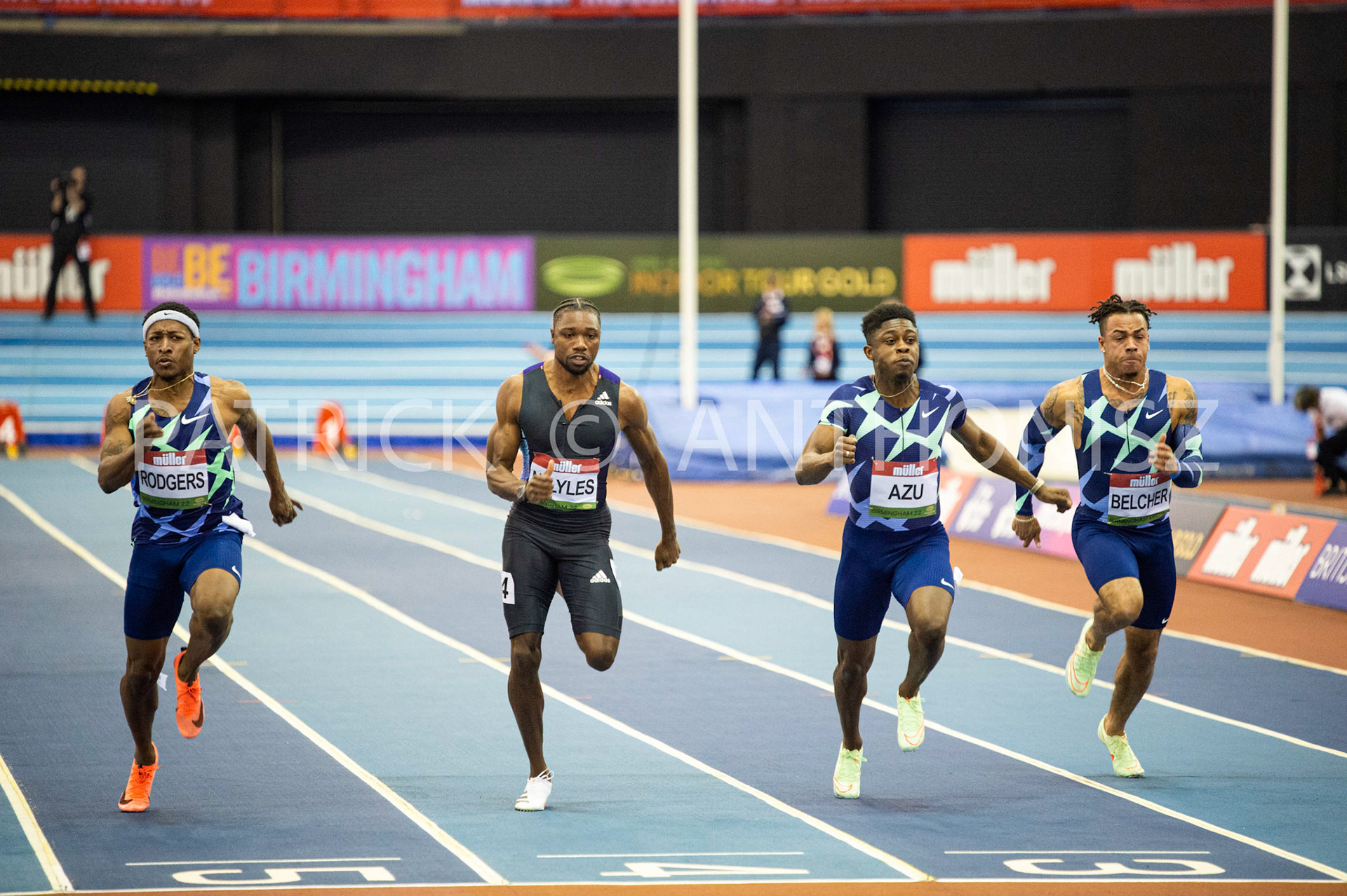 Saturday 19 February : Heat 2 in the 60 Metres Mens Müller Indoor Grand Prix Birmingham  at the Utilita Arena Birmingham