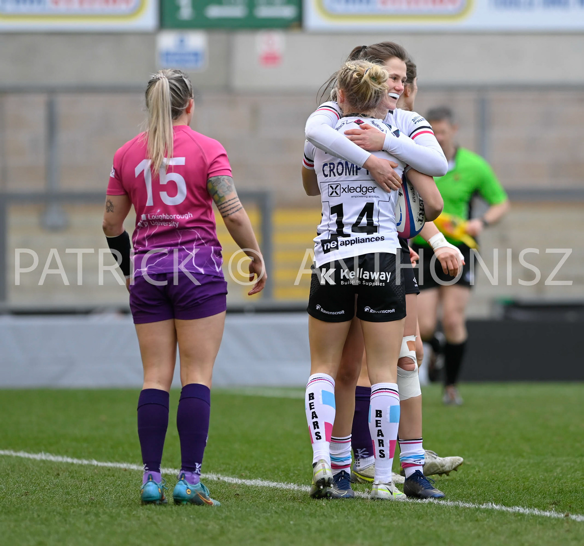 NORTHAMPTON, ENGLAND- Sat-4-2023:  during the match between  Loughborough Lightning and Bristol Bears at Franklin's Gardens on Sat-4-2023 in Northampton, England