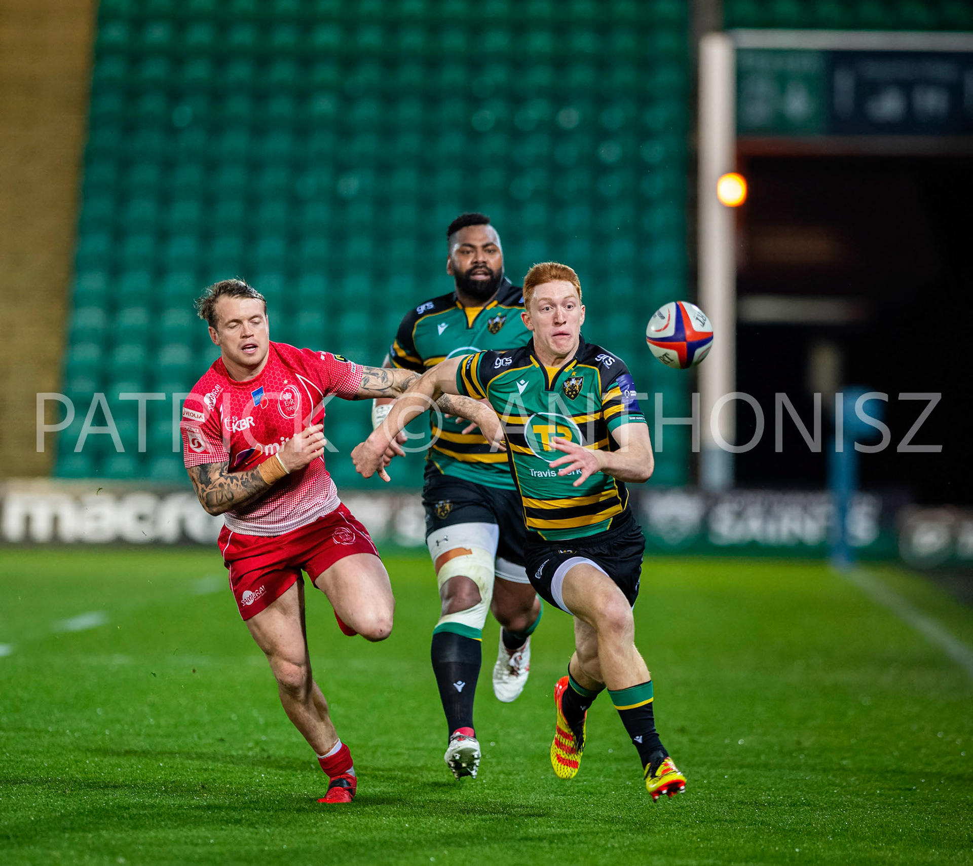 Northampton Saints Vs The British Army Northampton -13-April-2022.  Northampton Saints Vs The British Army at cinch Stadium Franklin's Gardens .