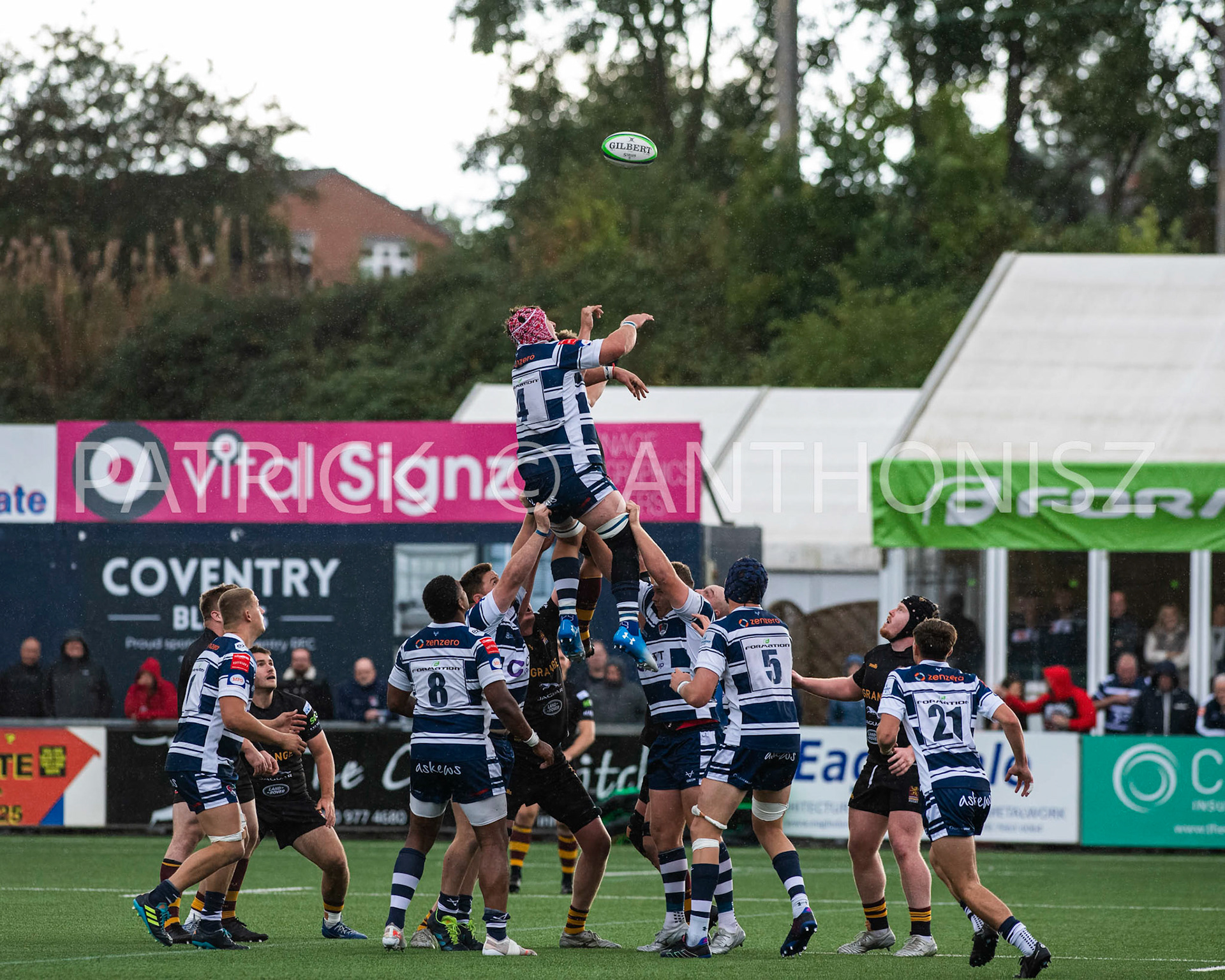 Coventry, ENGLAND- Sept -24 - 2022 : match between  Coventry Rugby  and Ampthill Rugby  at Coventry , England.
