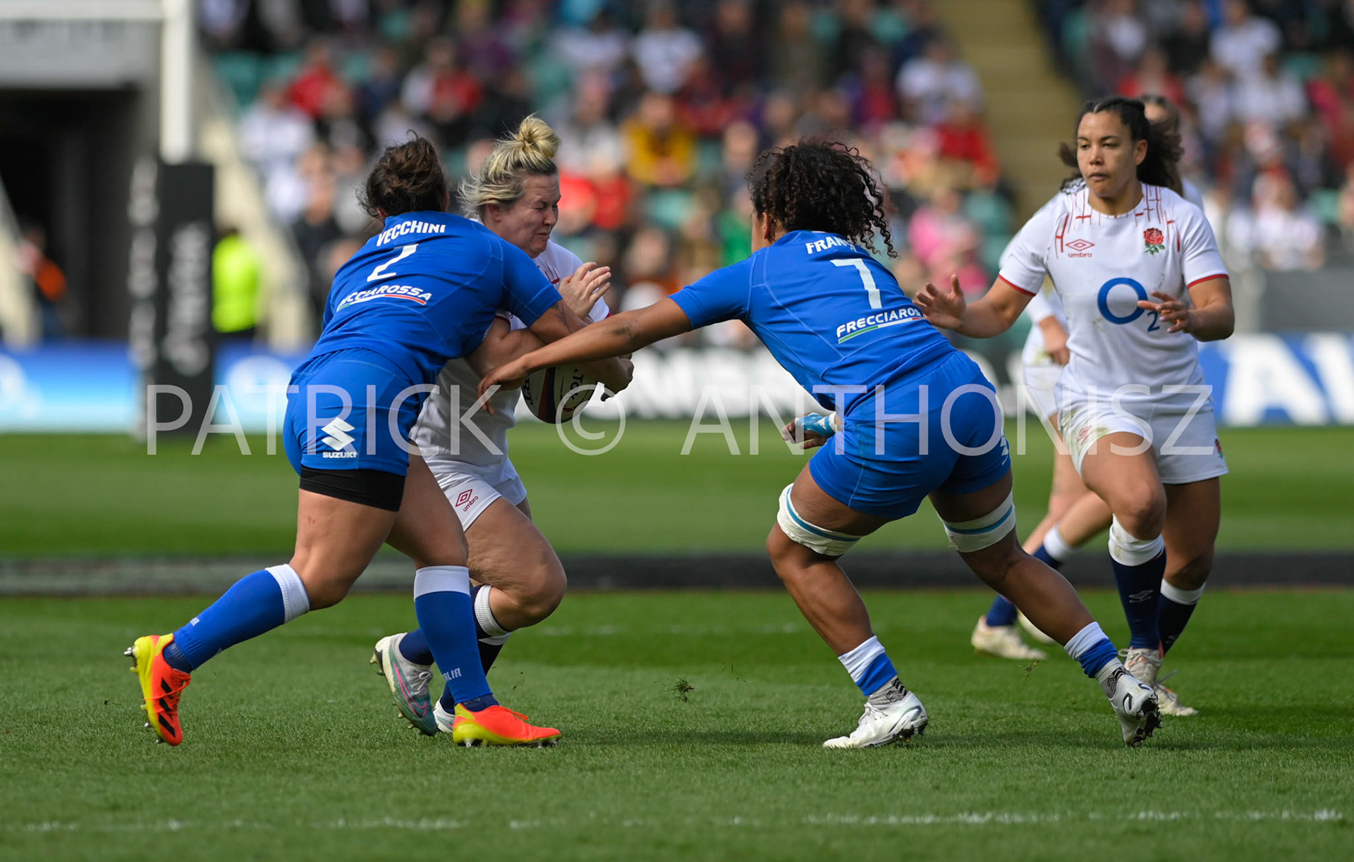 NORTHAMPTON, ENGLAND : Marlie Packer of  England  C  during the  TikTok Women’s Six Nations  England Vs Italy at Franklin's Gardens on Sunday  April 2 , 2023 in Northampton, England.