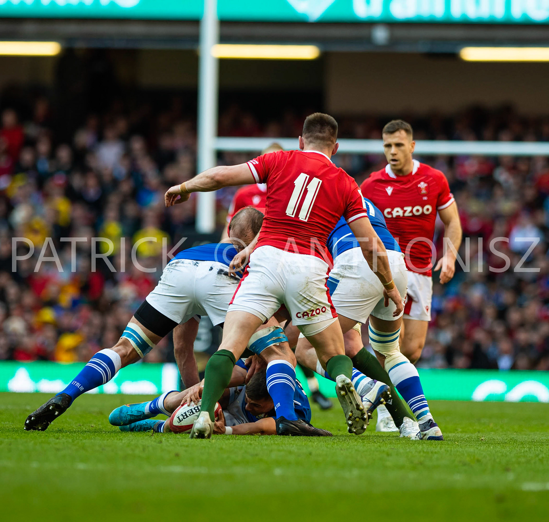 Wales v Italy Guinness Six Nations Cardiff, UK.19th Mar, 2022. Josh Adams of Wales seen in action during the Guinness Six Nations Championship 2022 match, Wales v Italy at the Principality Stadium in Cardiff