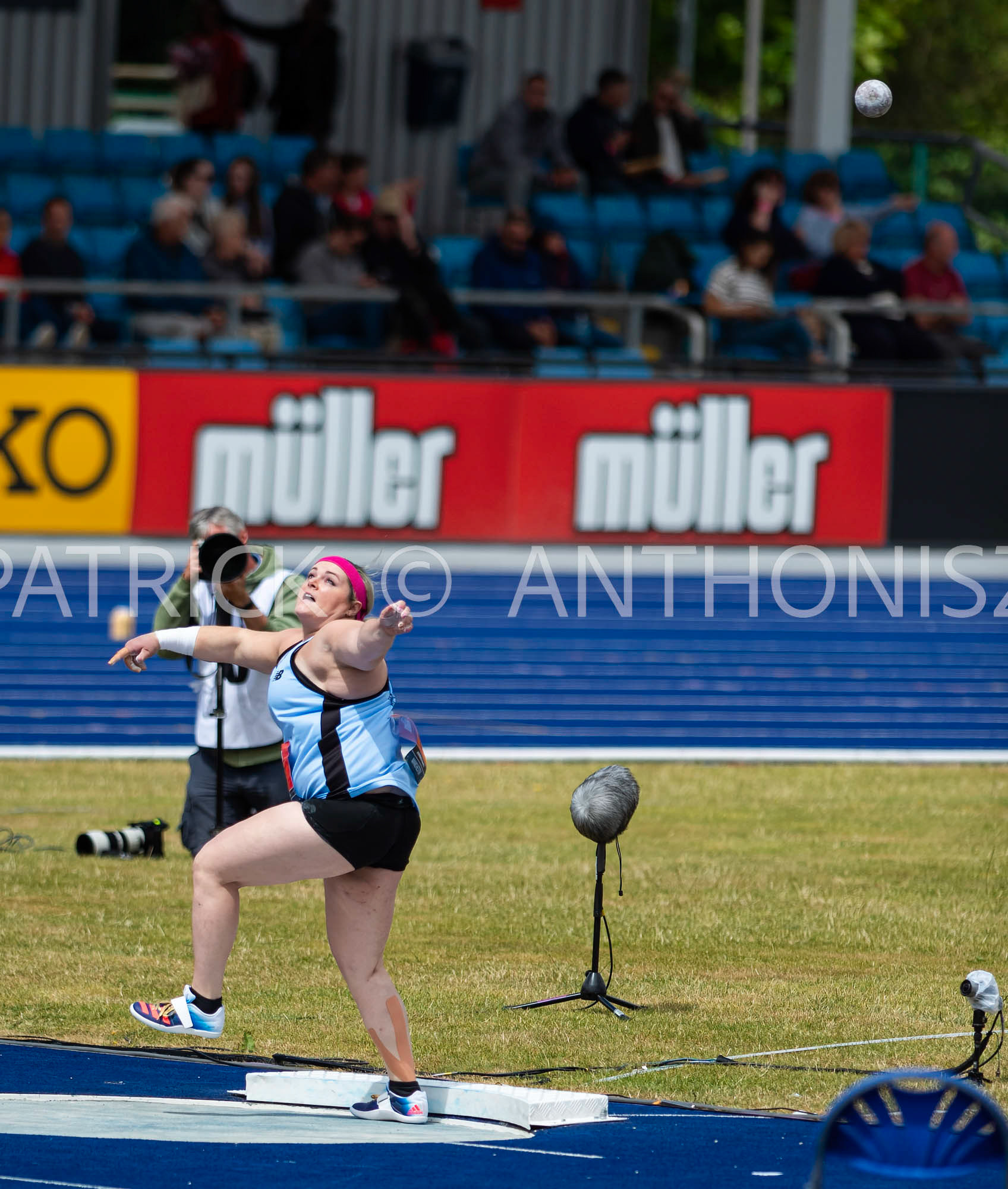 26-6-2022: Day 3  Women's Shot Put - Final  Amelia STRICKLER of THAMES VALLEY HARRIERS competes at the Muller UK Athletics Championships MANCHESTER REGIONAL ARENA – MANCHESTER