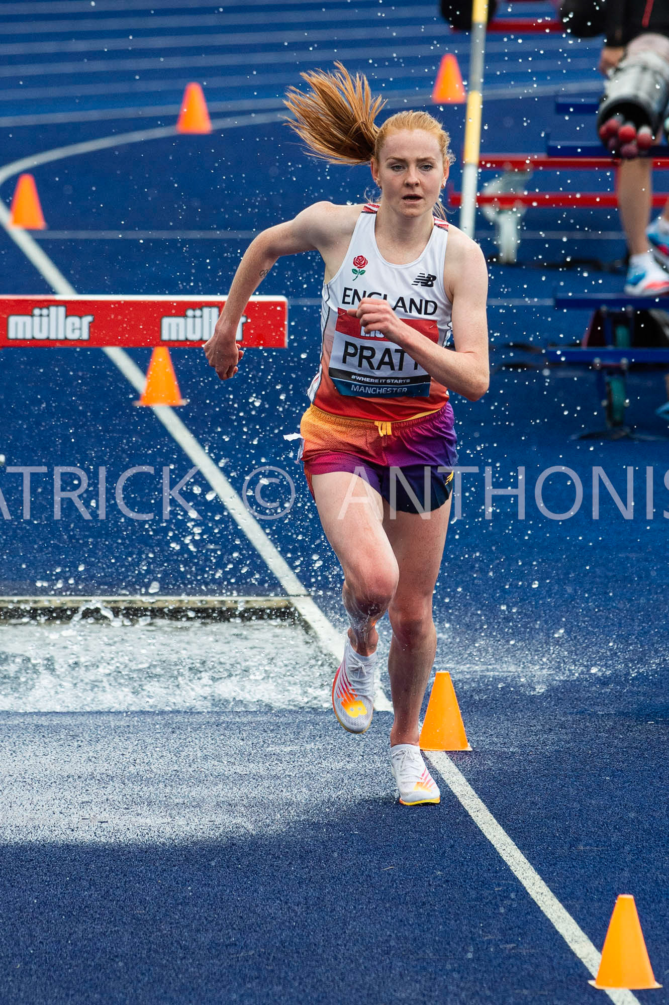 26-6-2022: Day 3   Women' s 3000 m Steeplechase - Final  PRATT Aimee SALE HARRIERS MANCHESTER 2nd place in 9:49.32  at the Muller UK Athletics Championships MANCHESTER REGIONAL ARENA – MANCHESTER