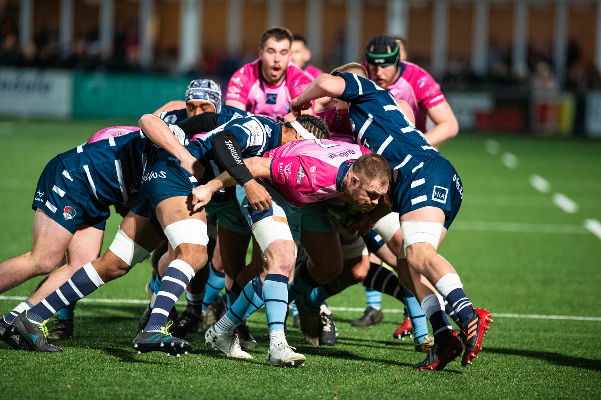 BUTTS PARK ARENA Coventry ,England 4th of December  2021 :  Greene King IPA Championship  match between Coventry Rugby Vs  Bedford Blues Rugby at Butts Park Arena Coventry UK .Final score: Coventry Rugby   :   Bedford Blues Rugby .