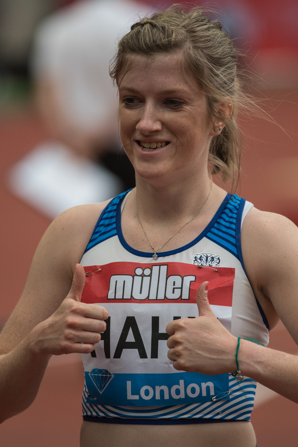 LONDON, ENGLAND - JULY 21: Sophie Hahn (GBR) winner of the T35-38 100M Women during Day Two of IAAF Diamond League at the Muller Anniversary Games London Stadium on July 21, 2019 in London, England.