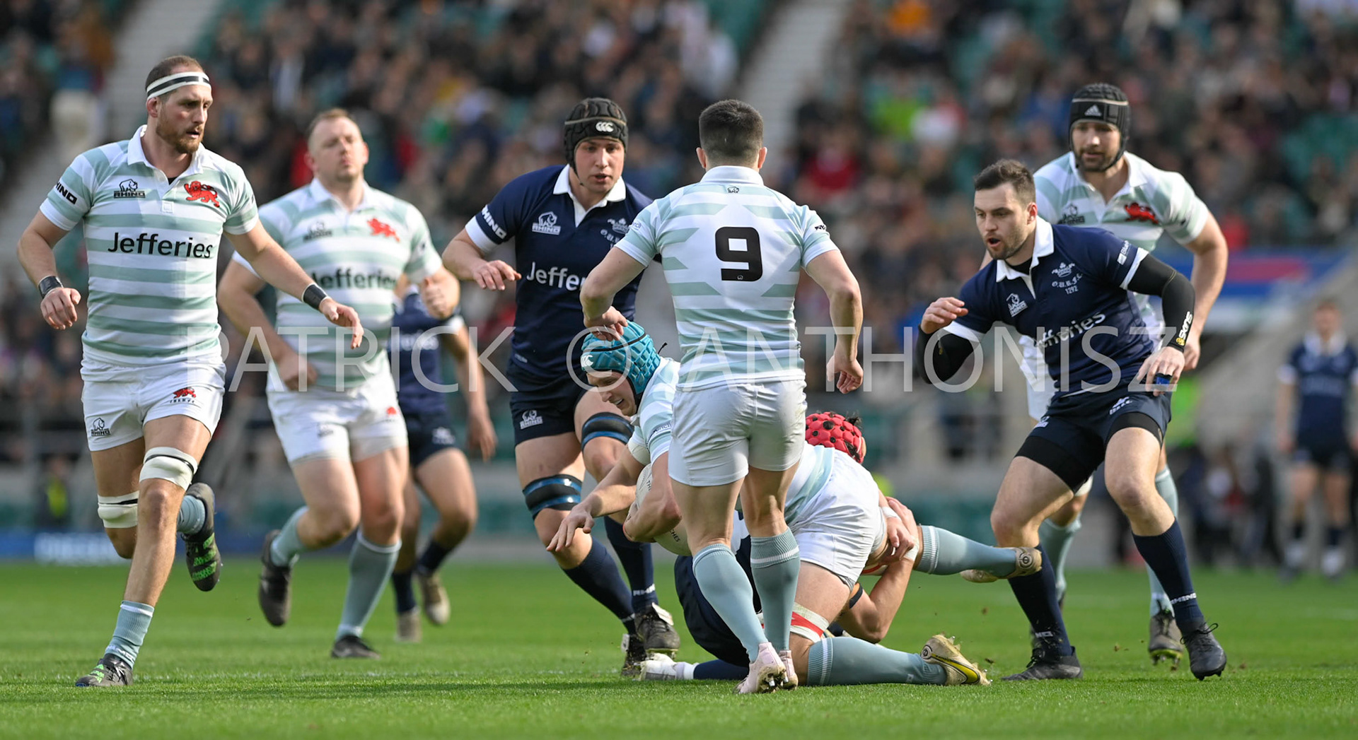LONDON, ENGLAND March 25: Oxford University vs Cambridge University Men's Varsity match at Twickenham Stadium on Saturday March 25-2023 in London, England.