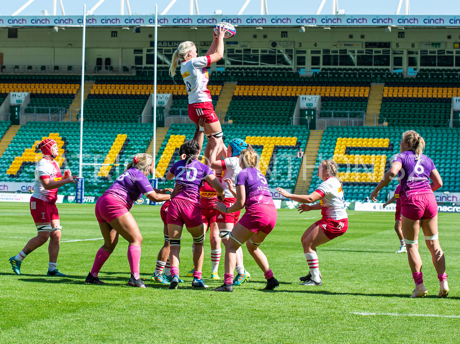 Northampton -14–May-2022.  Loughborough Lightning Vs Harlequins Womens at cinch Stadium Franklin's Gardens Northampton  .