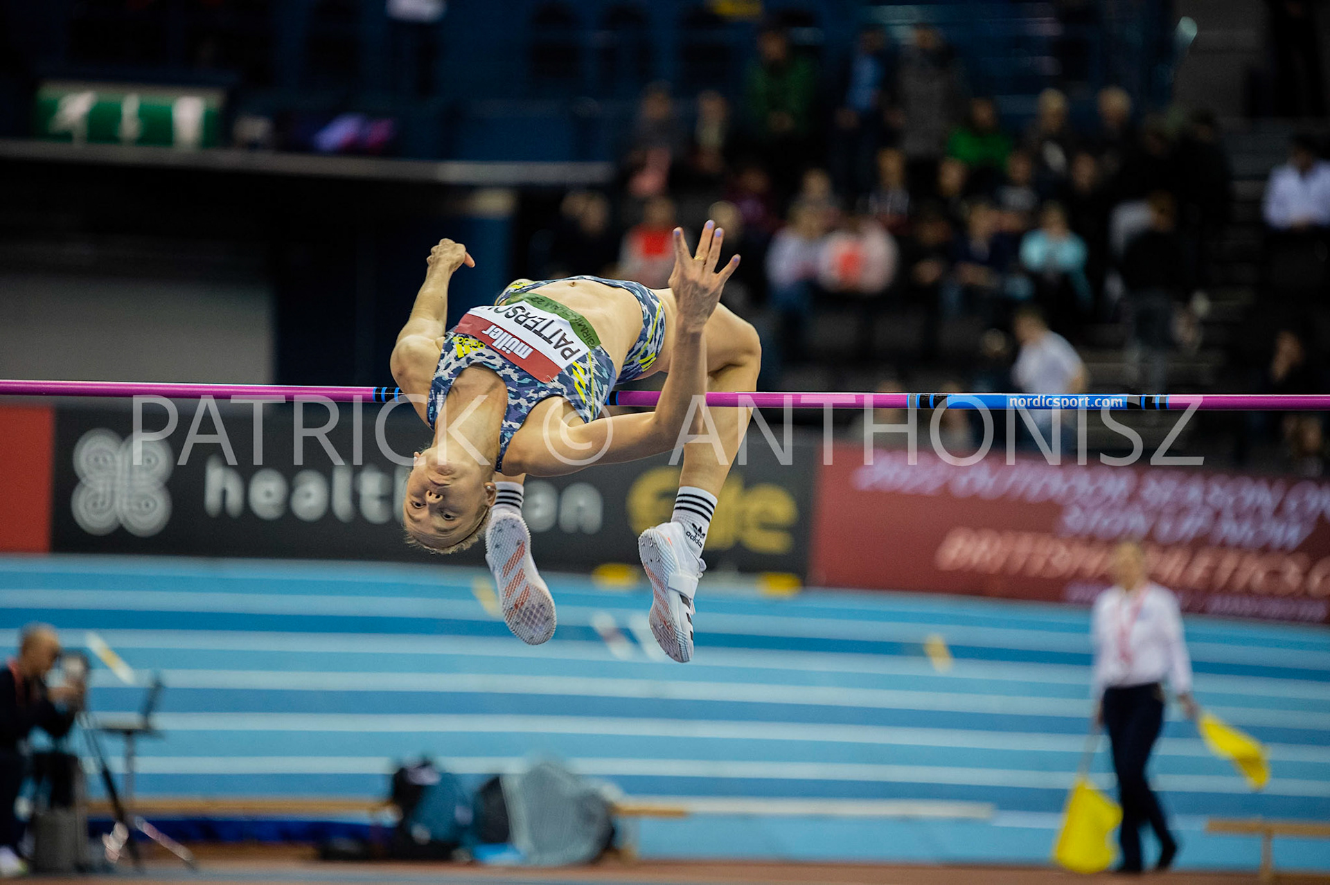 Saturday 19 February : ELEANOR PATTERSON AUS in the Womens High Jump at the Müller Indoor Grand Prix Birmingham  at the Utilita Arena Birmingham