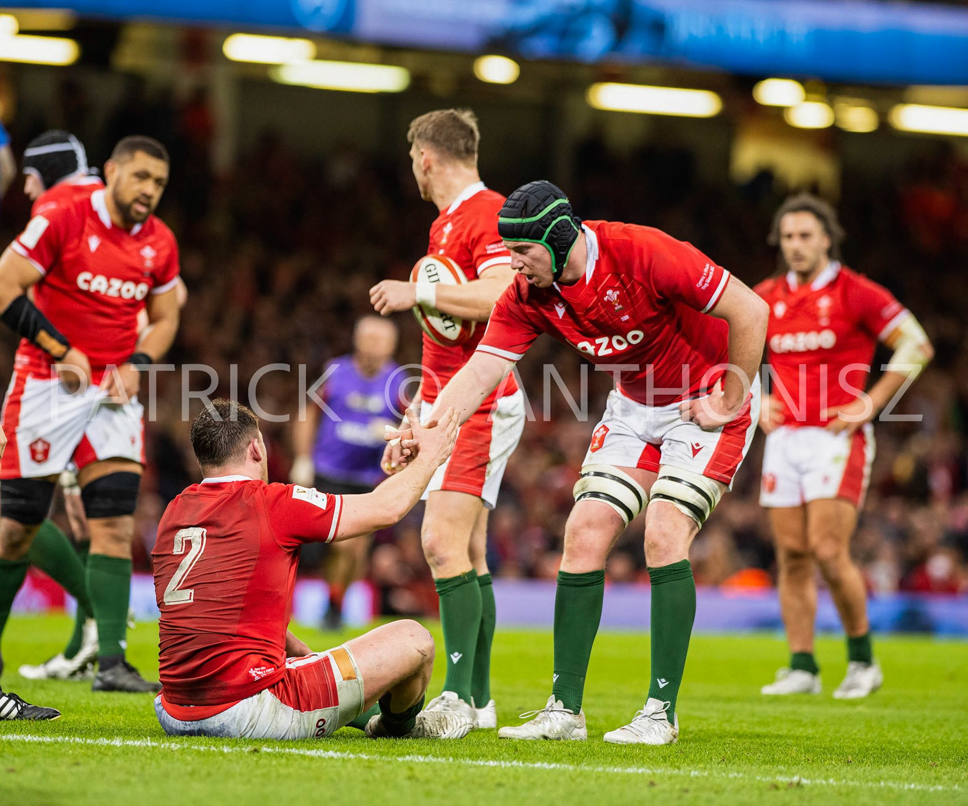 Wales v France  Guinness Six NationsCARDIFF, WALES 2022- March 11:  Wales and France at Principality Stadium on March 11/2022  in Cardiff, Wales.