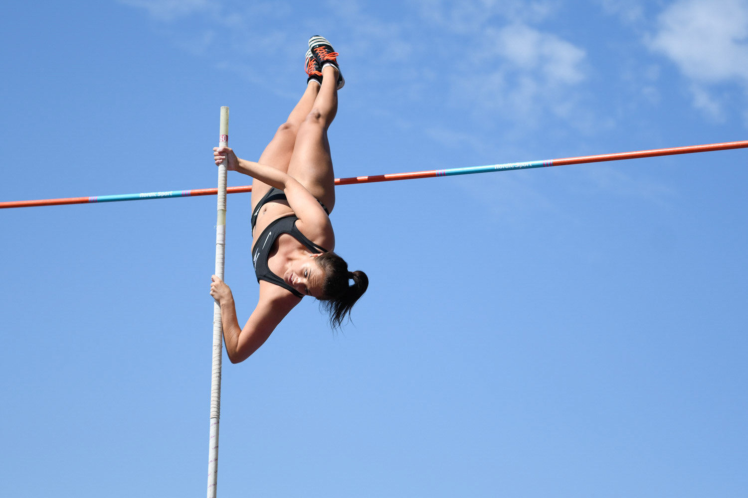 Birmingham, UK. 25th Aug, 2019. Natalie. HOPPER. of  BIRCHFIELD HARRIES   in action during  the  womens  Pole Vault at  the Muller British Athletics Championships  Alexander Stadium, Birmingham, England on