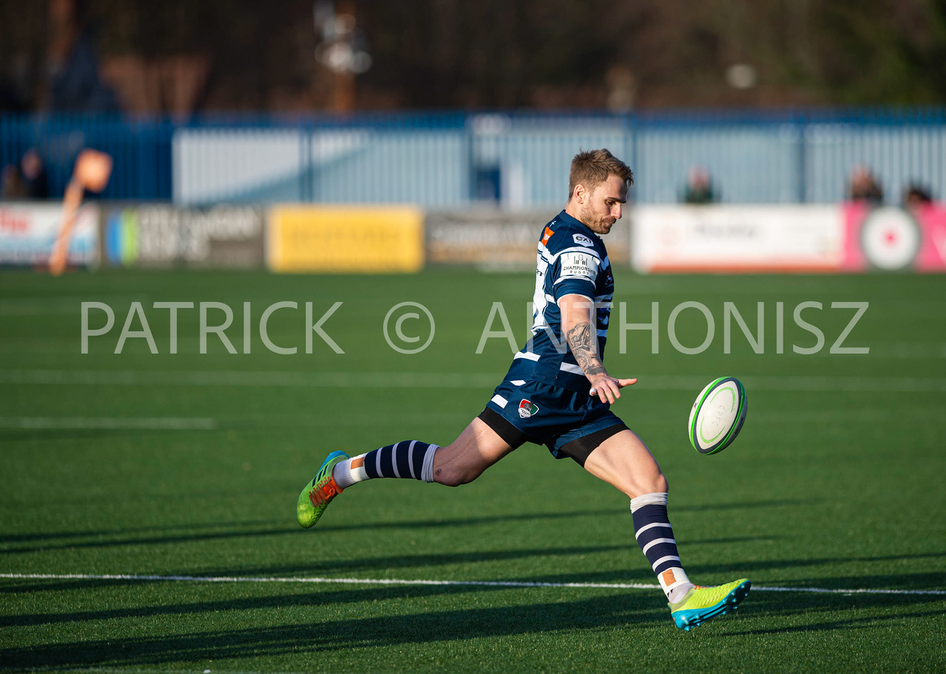 BUTTS PARK ARENA Coventry ,England 29th of January 2022 : TONY FENNER of coventry  is seen during the  match between Greene King IPA Championship  match  between Coventry Rugby Vs Cornish Pirates  at Butts Park Arena Coventry UK .Final score: Coventry Rugby 21 :  31Cornish Pirates