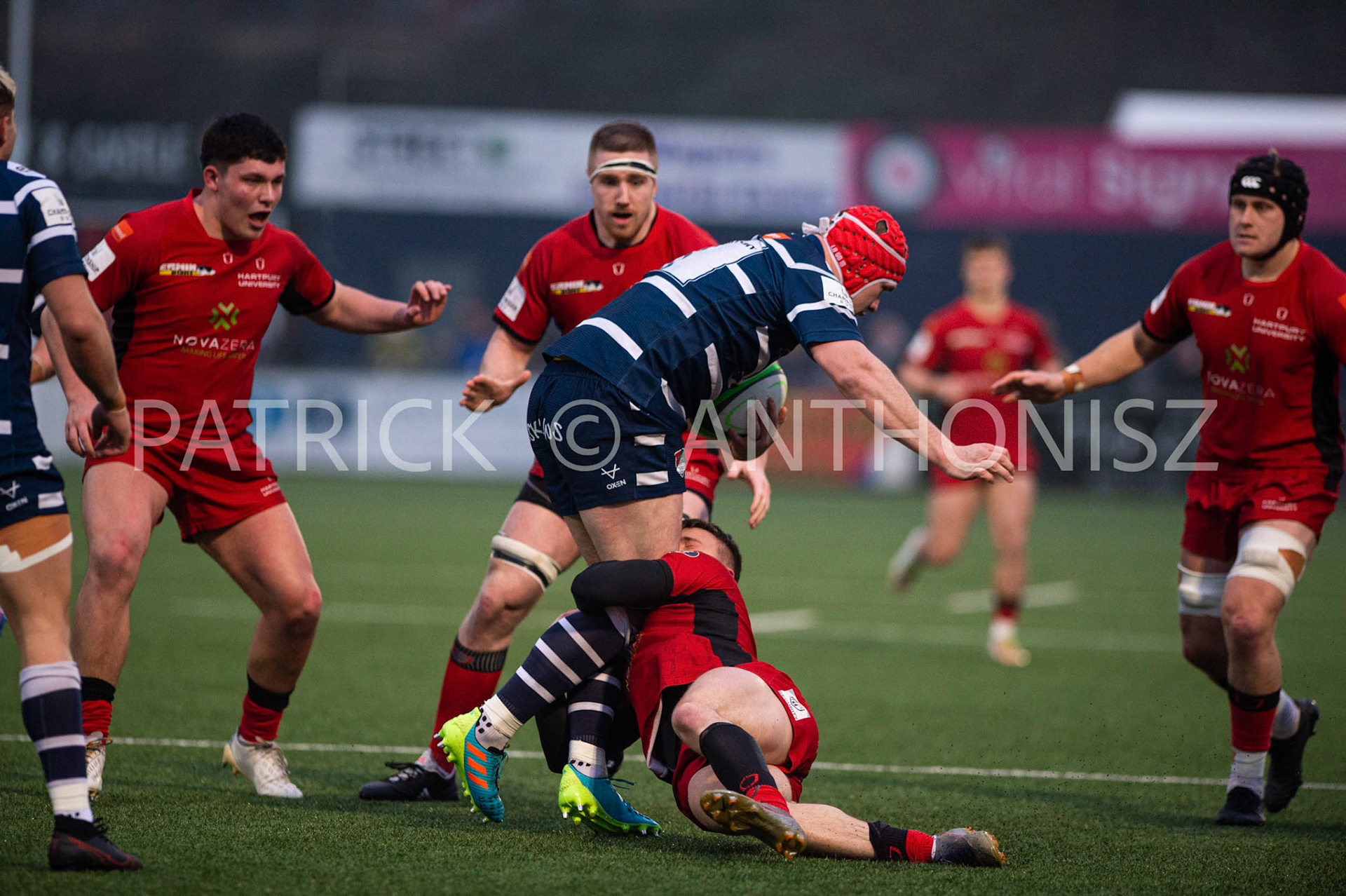 BUTTS PARK ARENA Coventry ,England 15th of January 2022 :  Greene King IPA Championship  match Round 14 between Coventry Rugby Vs Hartpury University  at Butts Park Arena Coventry UK .Final score: Coventry Rugby  34:  33 Hartpury University Rugby .