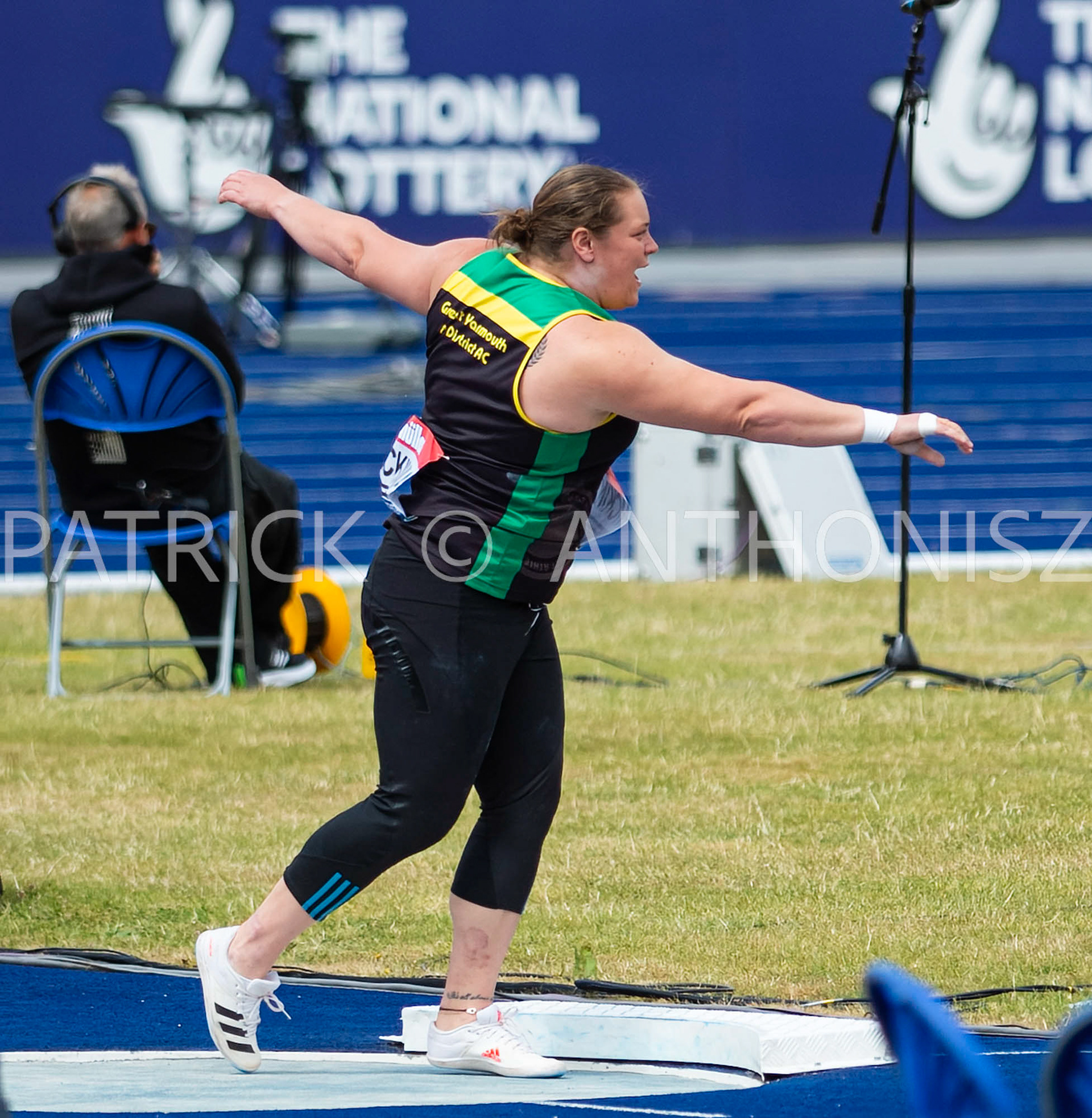 26-6-2022: Day 3  Women's Shot Put - Final  MCKINNA Sophie  of GREAT YARMOUTH &amp; DISTRICT competes at the Muller UK Athletics Championships MANCHESTER REGIONAL ARENA – MANCHESTER 2022