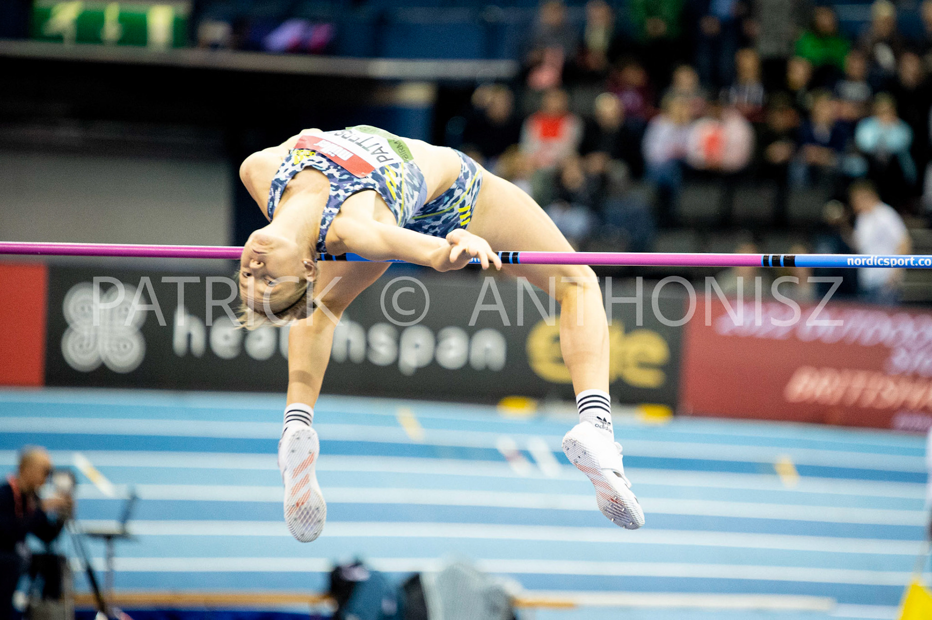 Saturday 19 February : ELEANOR PATTERSON AUS in the Womens High Jump at the Müller Indoor Grand Prix Birmingham  at the Utilita Arena Birmingham