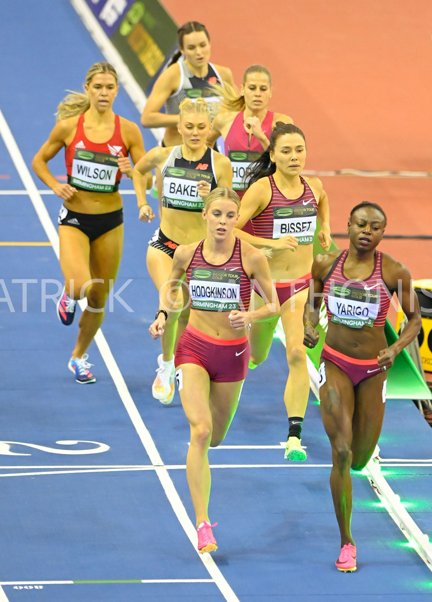 Birmingham, UK, 25 February 2023: HODGKINSON Keely wins  the  GBR Women's 800 m with a time of 1:57.18 at the Birmingham World Indoor Gold Tour Final  Utilita Arena, Birmingham on the 25 February , England