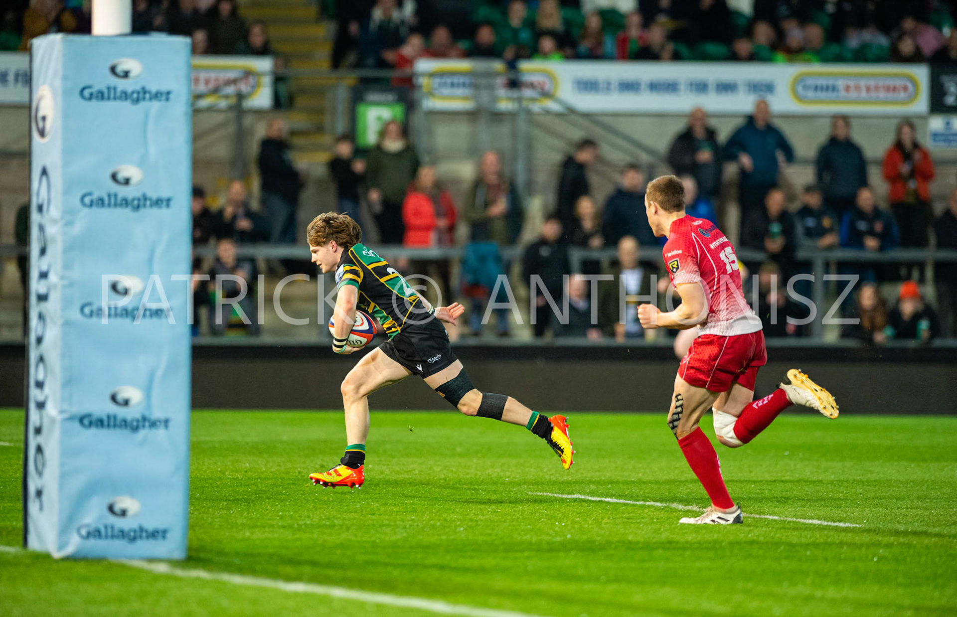 Northampton Saints Vs The British Army Northampton -13-April-2022.  Northampton Saints Vs The British Army at cinch Stadium Franklin's Gardens .