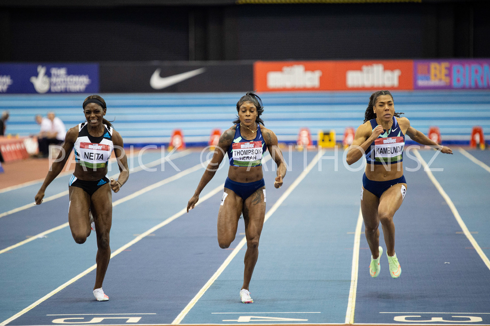 Saturday 19 February : ELAINE THOMPSON-HERAH JAM  in the 60 METER race at the Müller Indoor Grand Prix Birmingham  at the Utilita Arena Birmingham