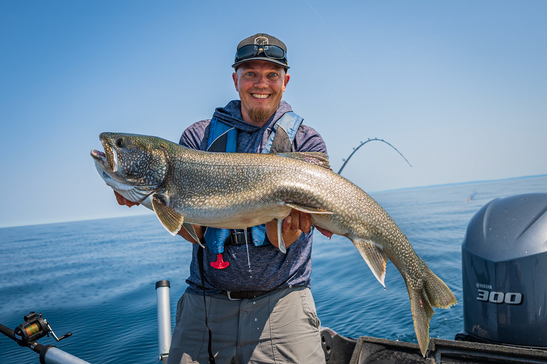 36" Lake Trout out of the depths of Lake Superior