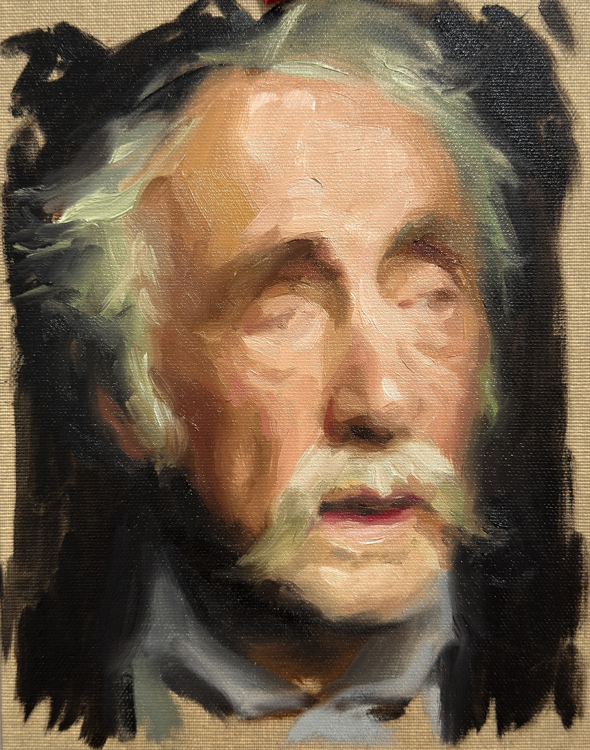 Oli s. lli encolat/ Oil on linen canvas board, 18x24cm. 
