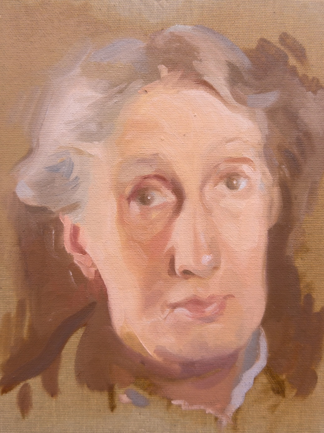 Oli s. lli encolat/ Oil on linen canvas board, 18x24cm. 