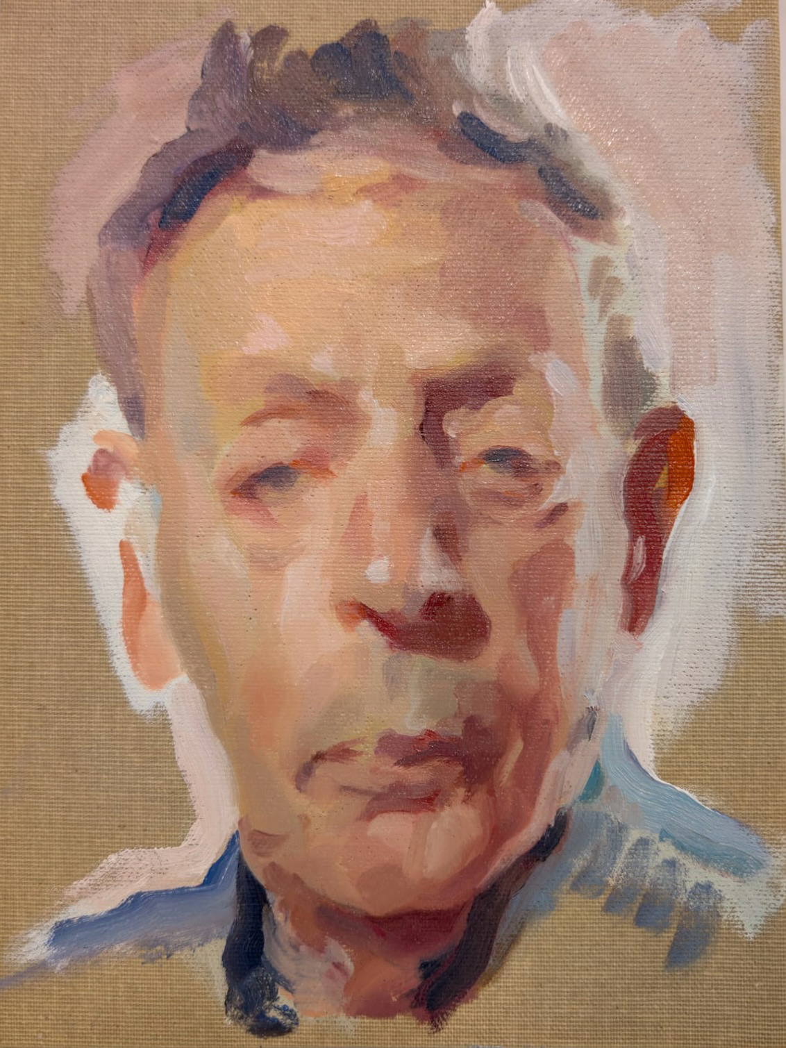 Oli s. lli encolat/ Oil on linen canvas board, 18x24cm. 