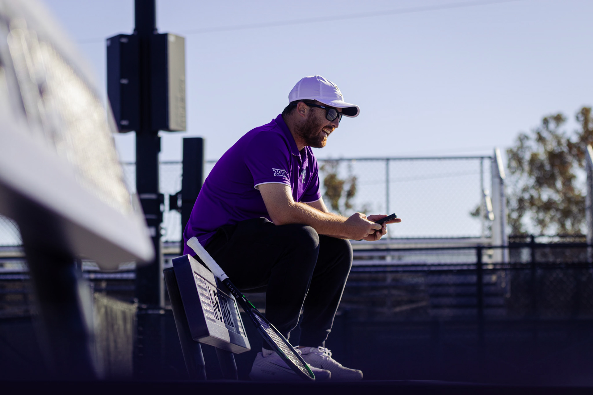 Kansas State Tennis Practice on November 2, 2023. (Photo: Reece Bachta/K-State Sports)
