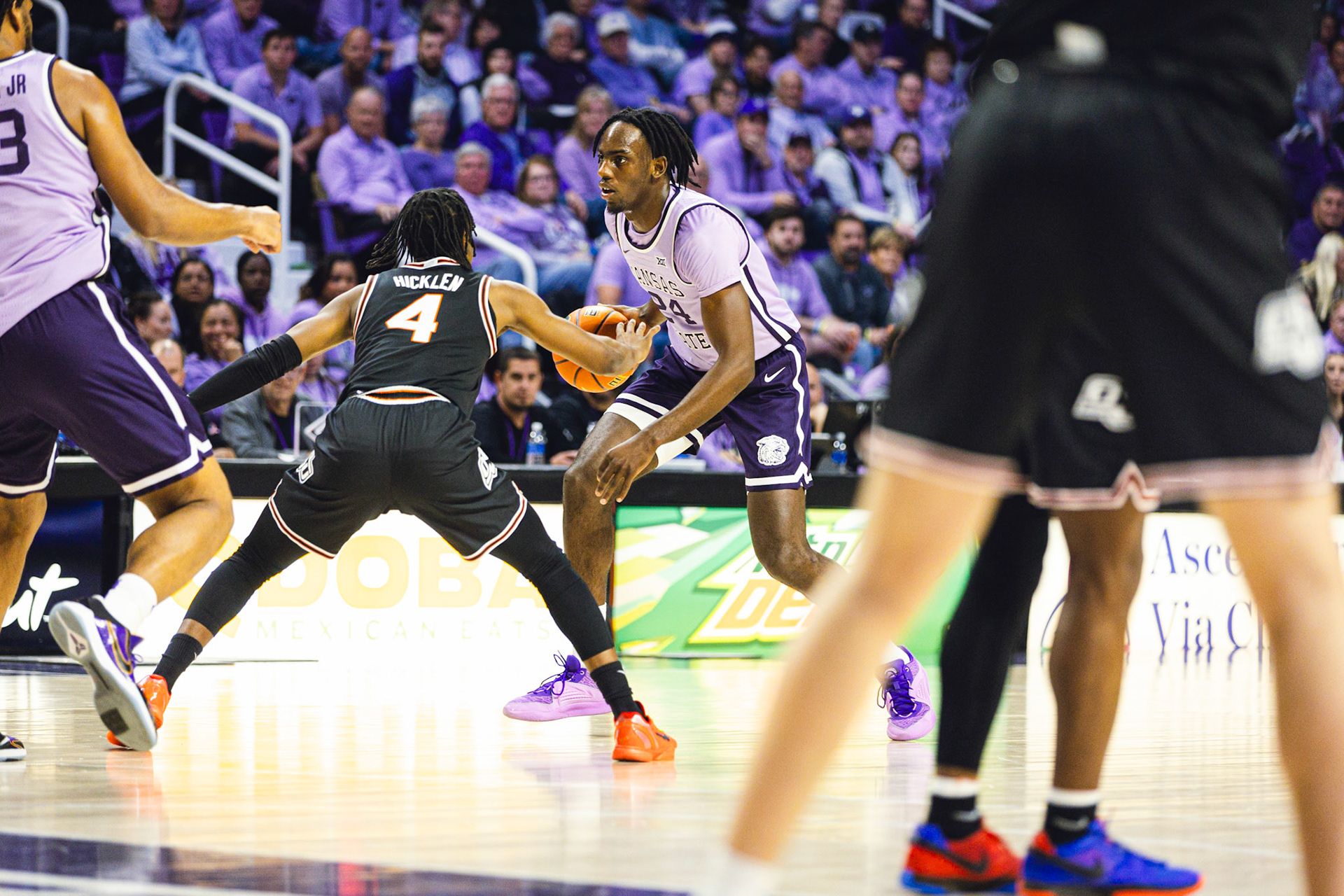 K-State Men's Basketball vs. Oklahoma State, January 20, 2024. Final: KSU 70, OSU 66(Photo: Reece Bachta/K-State Sports)