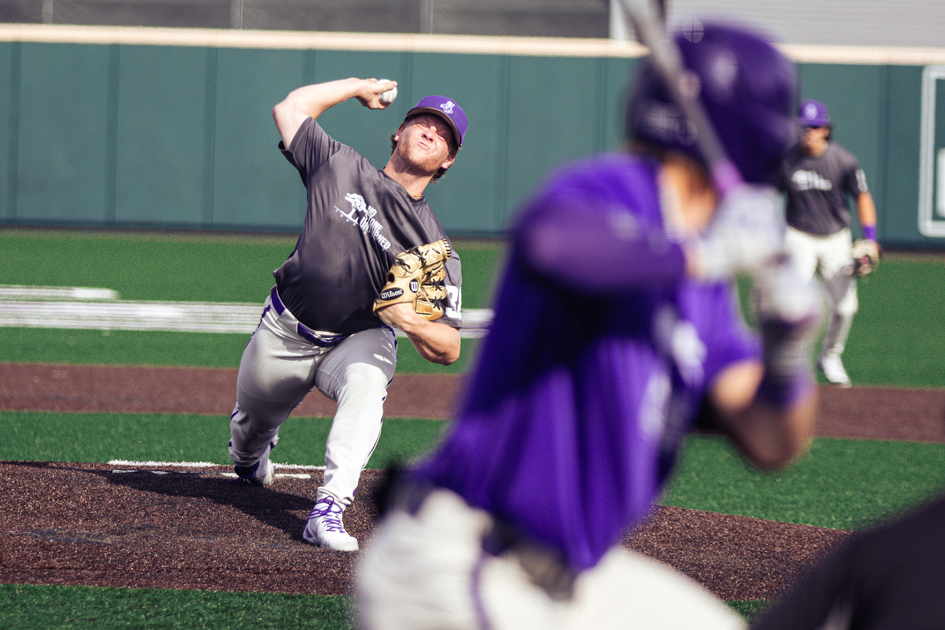 Kansas State baseball’s 19 Ways Fall Showcase scrimmage. November 5, 2023. Final: Team Katie’s Way 7, Team No Stone Unturned 6(Photo: Reece Bachta/K-State Sports)