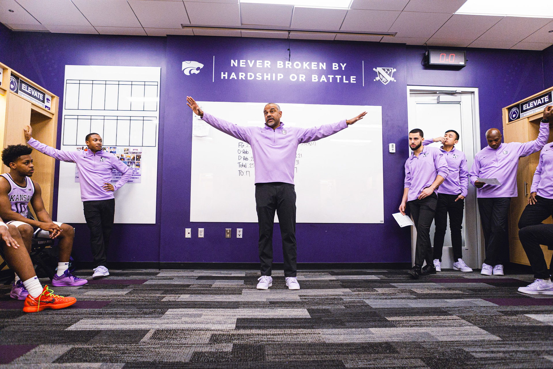 K-State Men's Basketball vs. Oklahoma State, January 20, 2024. Final: KSU 70, OSU 66(Photo: Reece Bachta/K-State Sports)