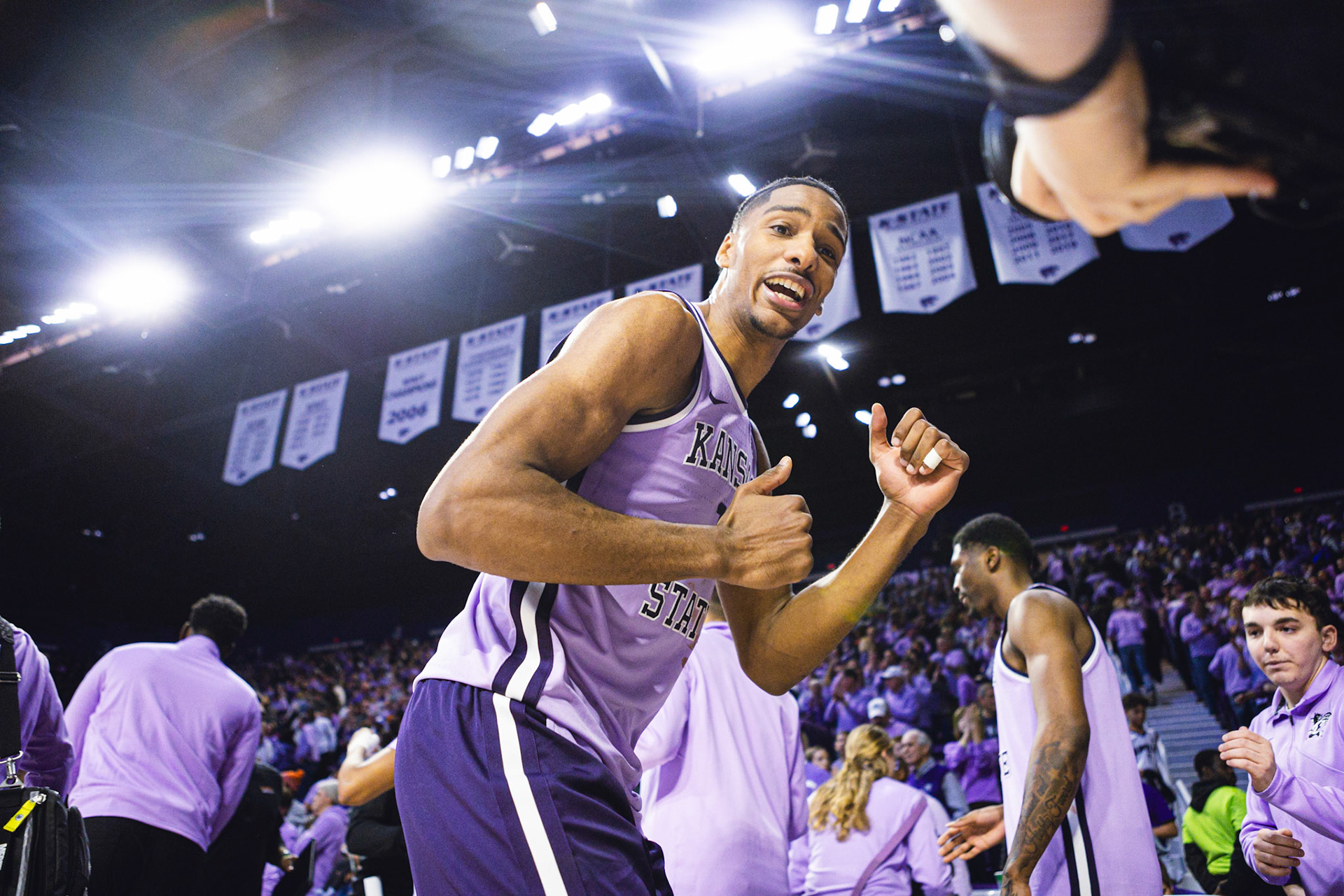 K-State Men's Basketball vs. Oklahoma State, January 20, 2024. Final: KSU 70, OSU 66(Photo: Reece Bachta/K-State Sports)