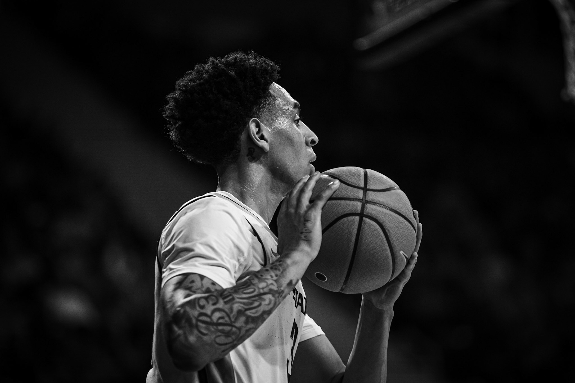 Kansas State Men’s Basketball vs. UCF, January 6, 2024. Final: KSU 77, UCF 52(Photo: Reece Bachta/K-State Sports)