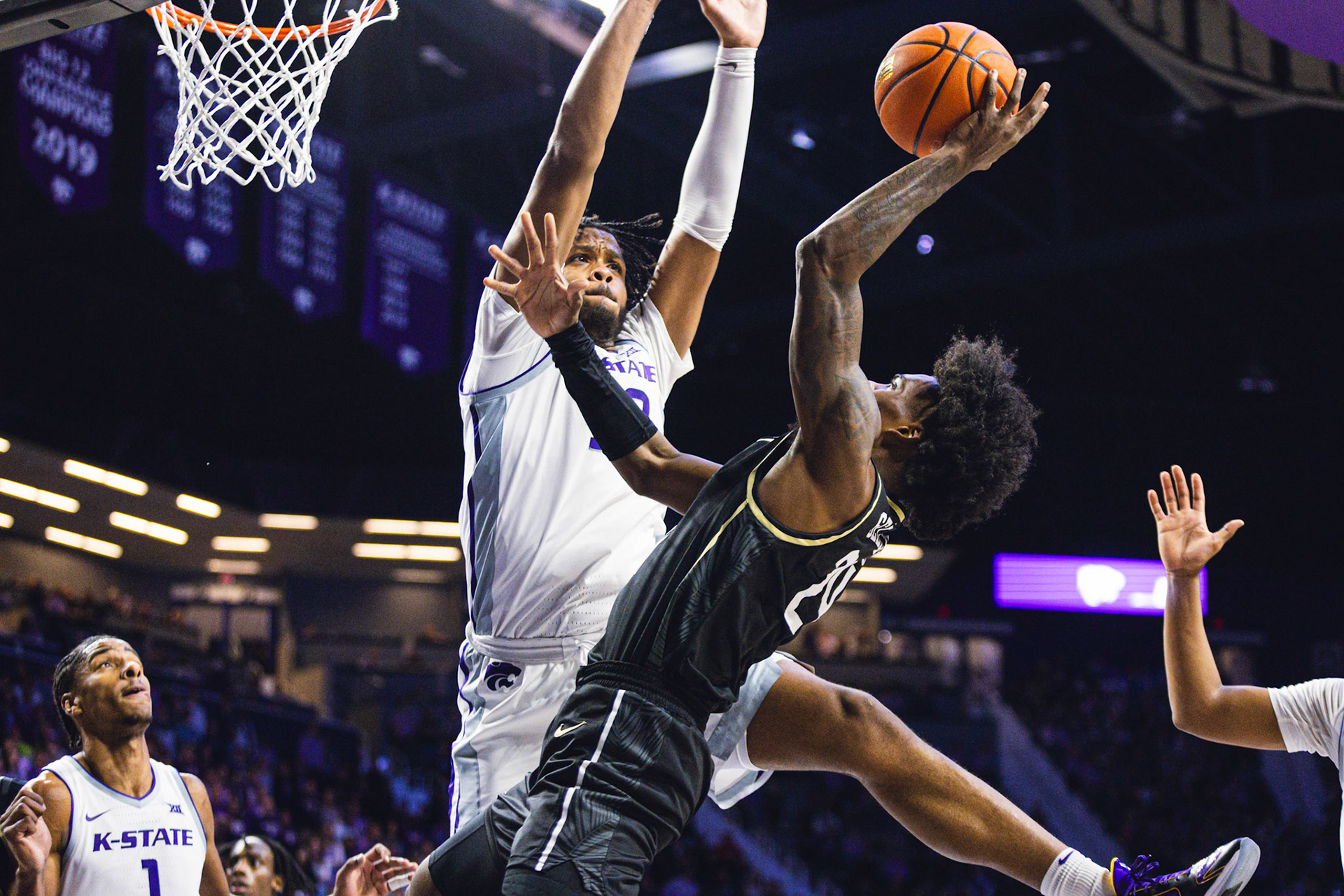 Kansas State Men’s Basketball vs. UCF, January 6, 2024. Final: KSU 77, UCF 52(Photo: Reece Bachta/K-State Sports)