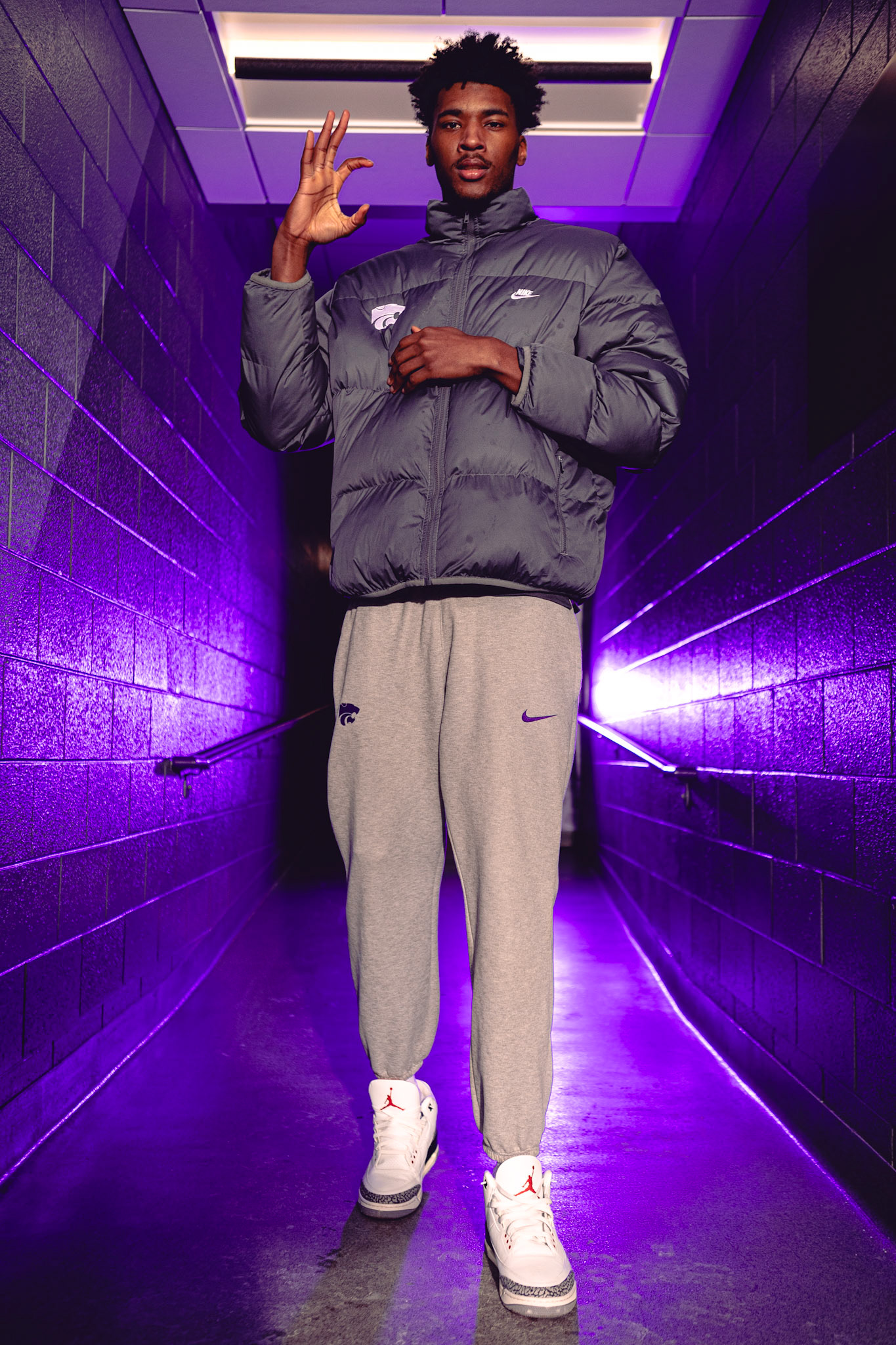 K-State Men's Basketball vs. Oklahoma State, January 20, 2024. Final: KSU 70, OSU 66(Photo: Reece Bachta/K-State Sports)