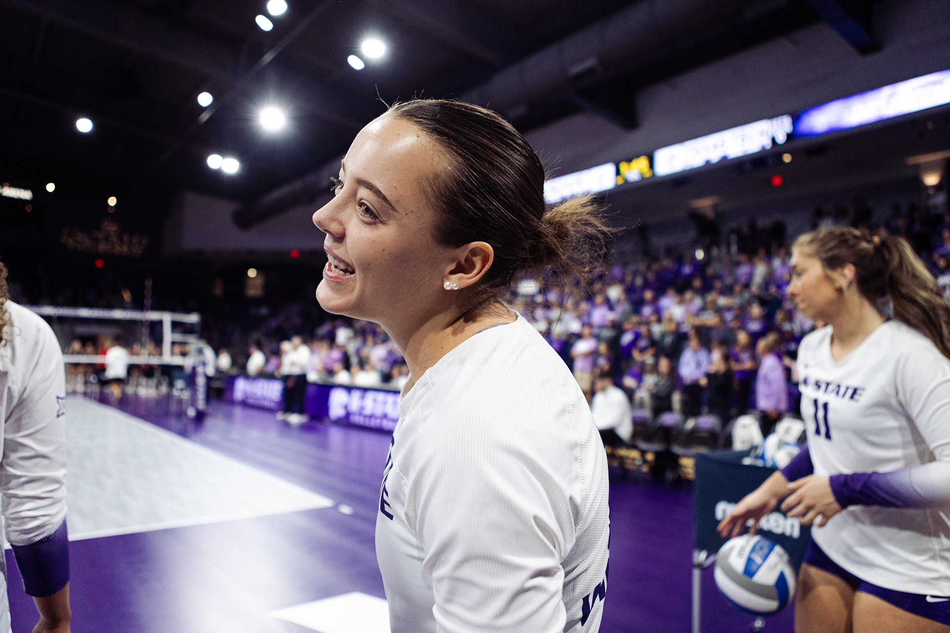 Kansas State Volleyball vs. Texas Tech University, November 18, 2023. Final: KSU 3, TTU 0.(Photo: Reece Bachta/K-State Sports)