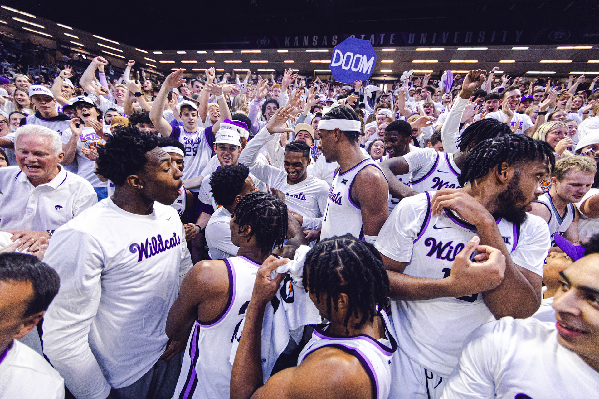 Kansas State Men’s Basketball vs. Villanova, December 5, 2023. Final: KSU 72, UV 71(Photo: Reece Bachta/K-State Sports)
