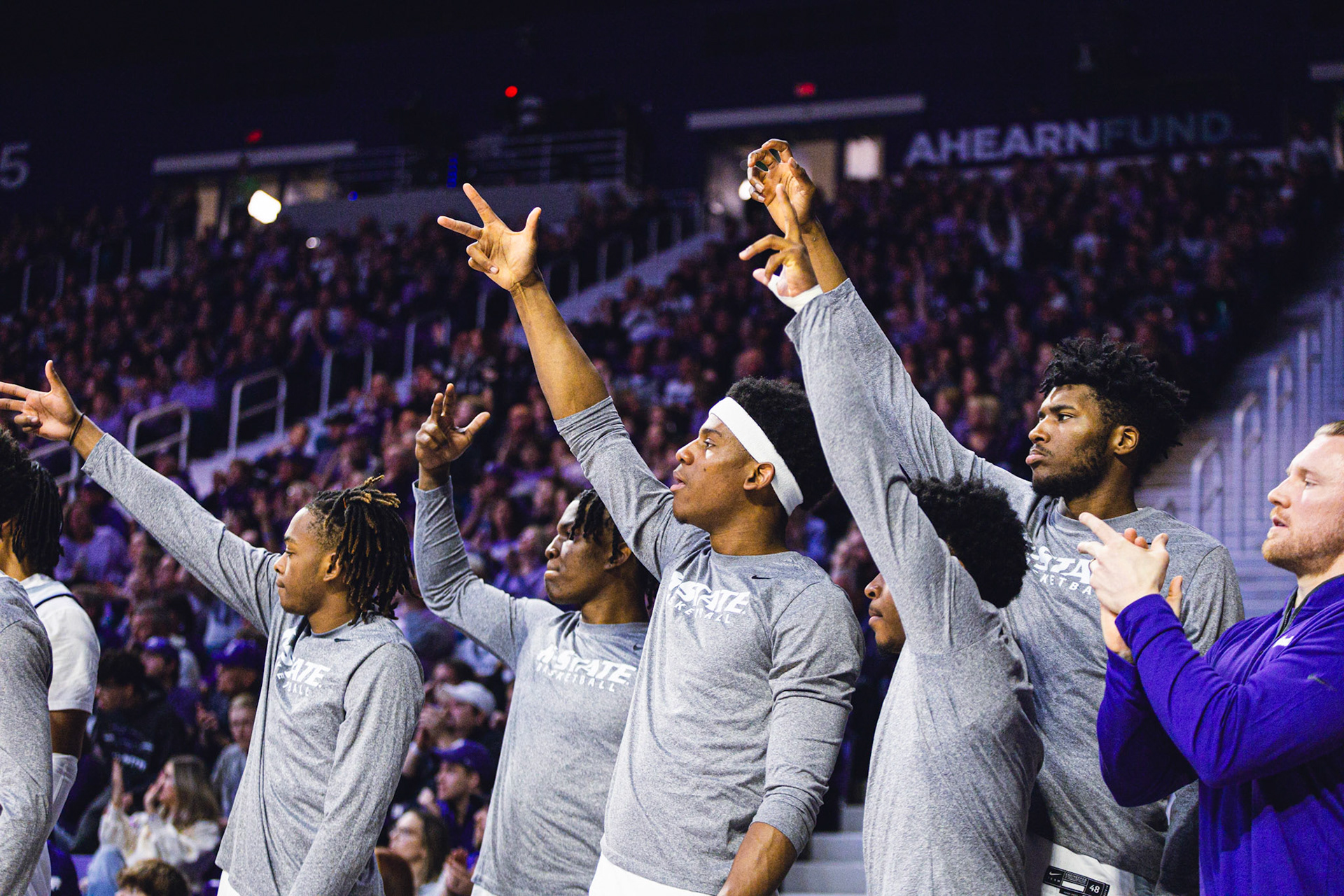 Kansas State Men’s Basketball vs. UCF, January 6, 2024. Final: KSU 77, UCF 52(Photo: Reece Bachta/K-State Sports)